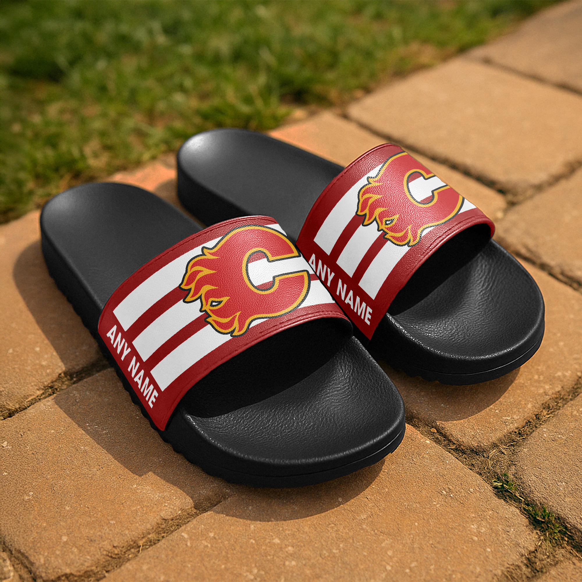 Calgary Flames Slide Sandals PT67101