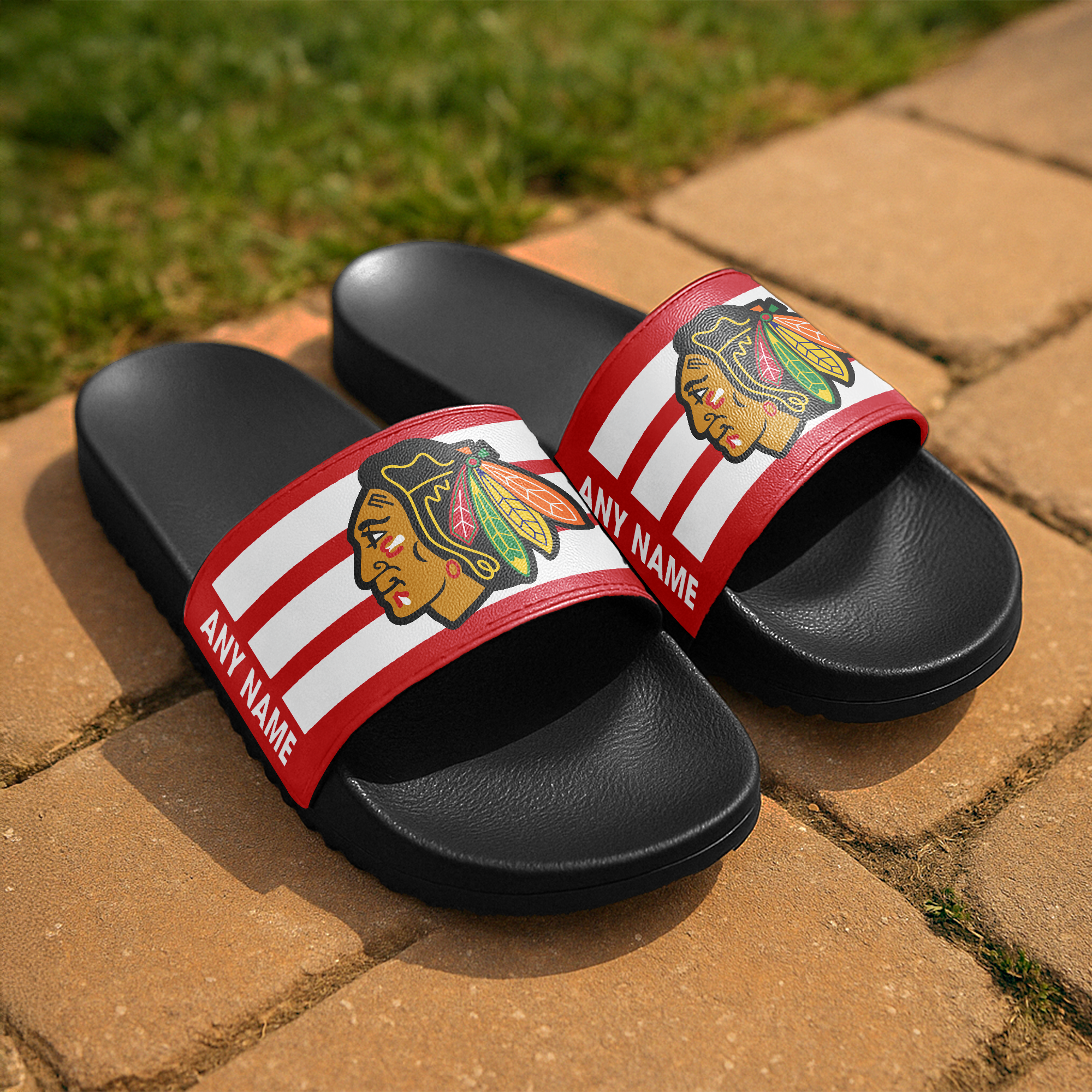 Chicago Blackhawks Slide Sandals PT67103