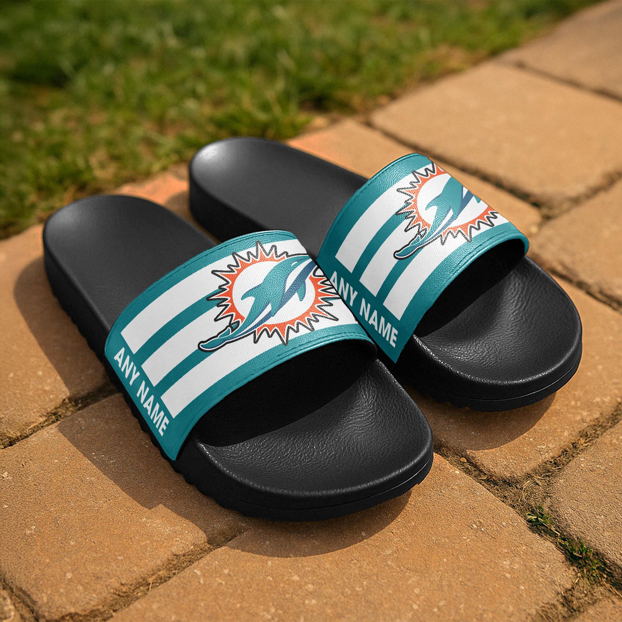 Miami Dolphins Slide Sandals PT67083