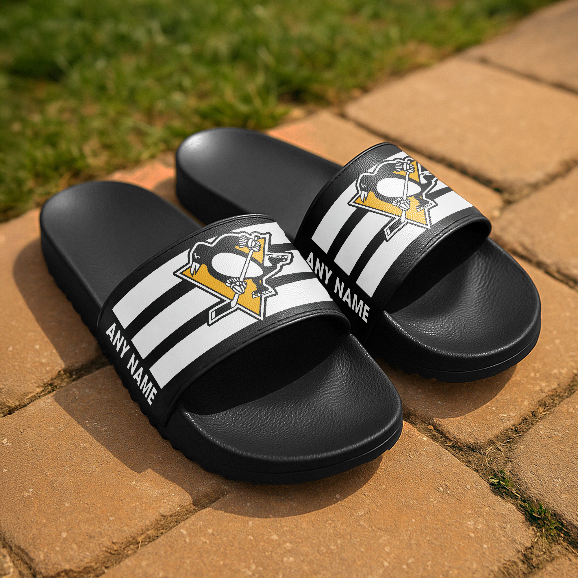 Pittsburgh Penguins Slide Sandals PT67119