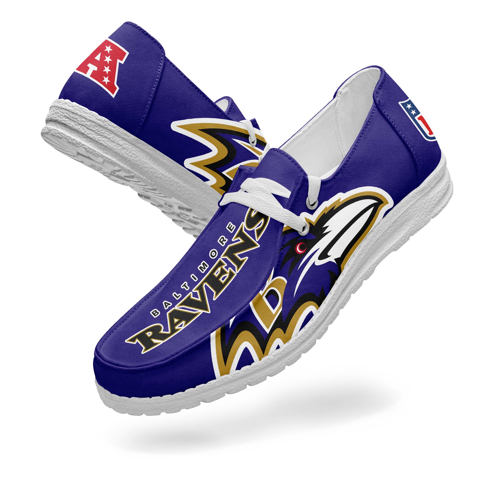 Baltimore Ravens Canvas Loafer Shoes PT67749
