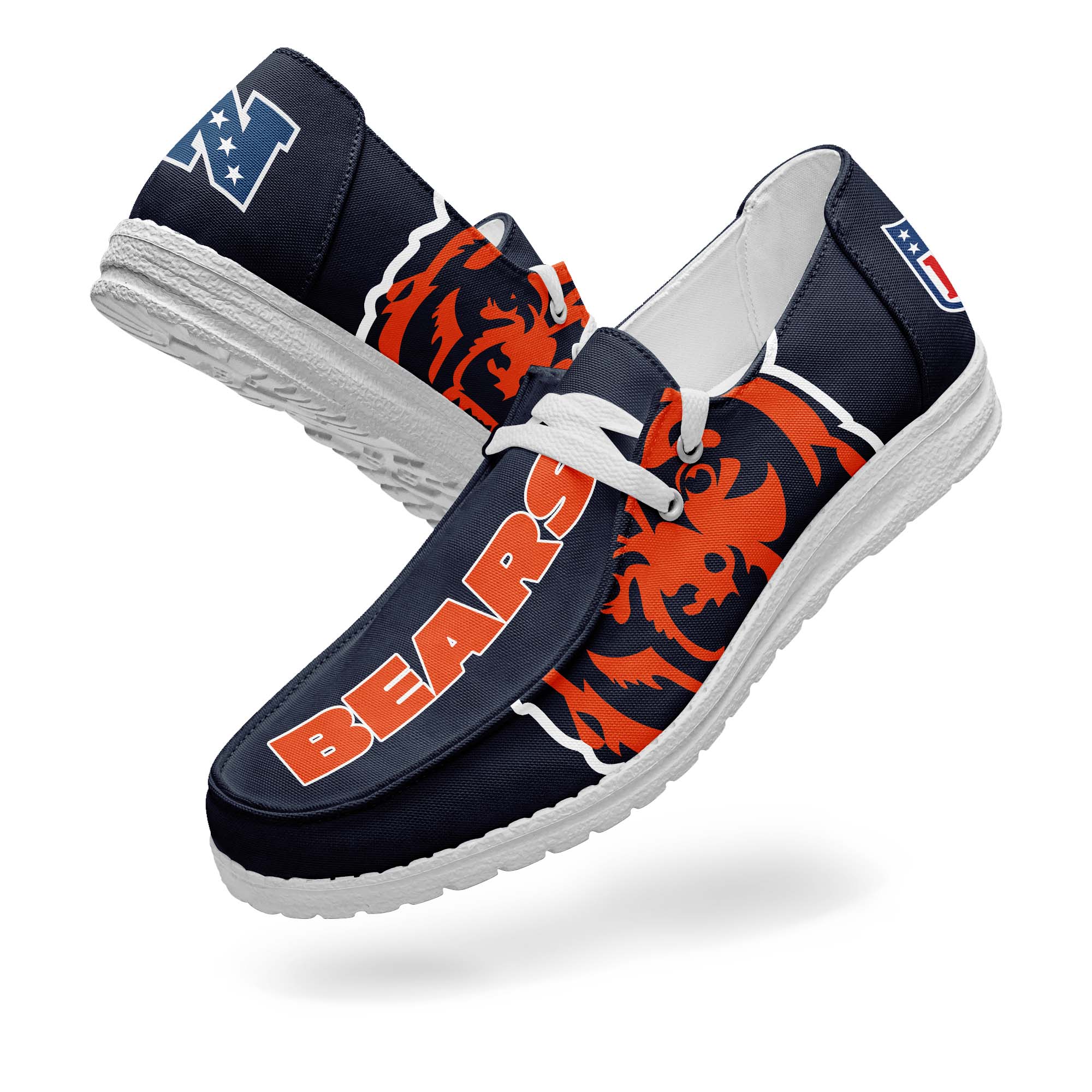 Chicago Bears Canvas Loafer Shoes PT67752