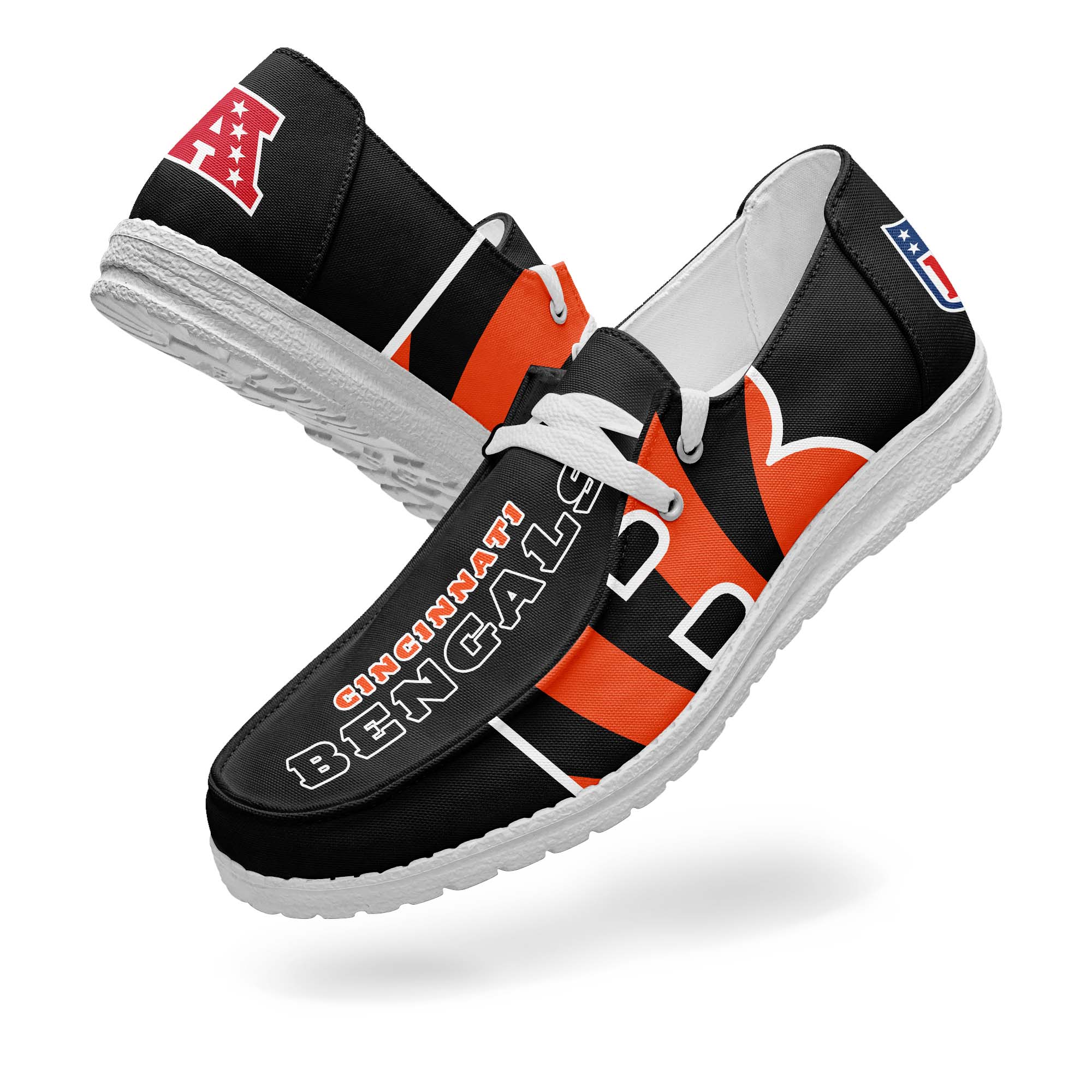 Cincinnati Bengals Canvas Loafer Shoes PT67753