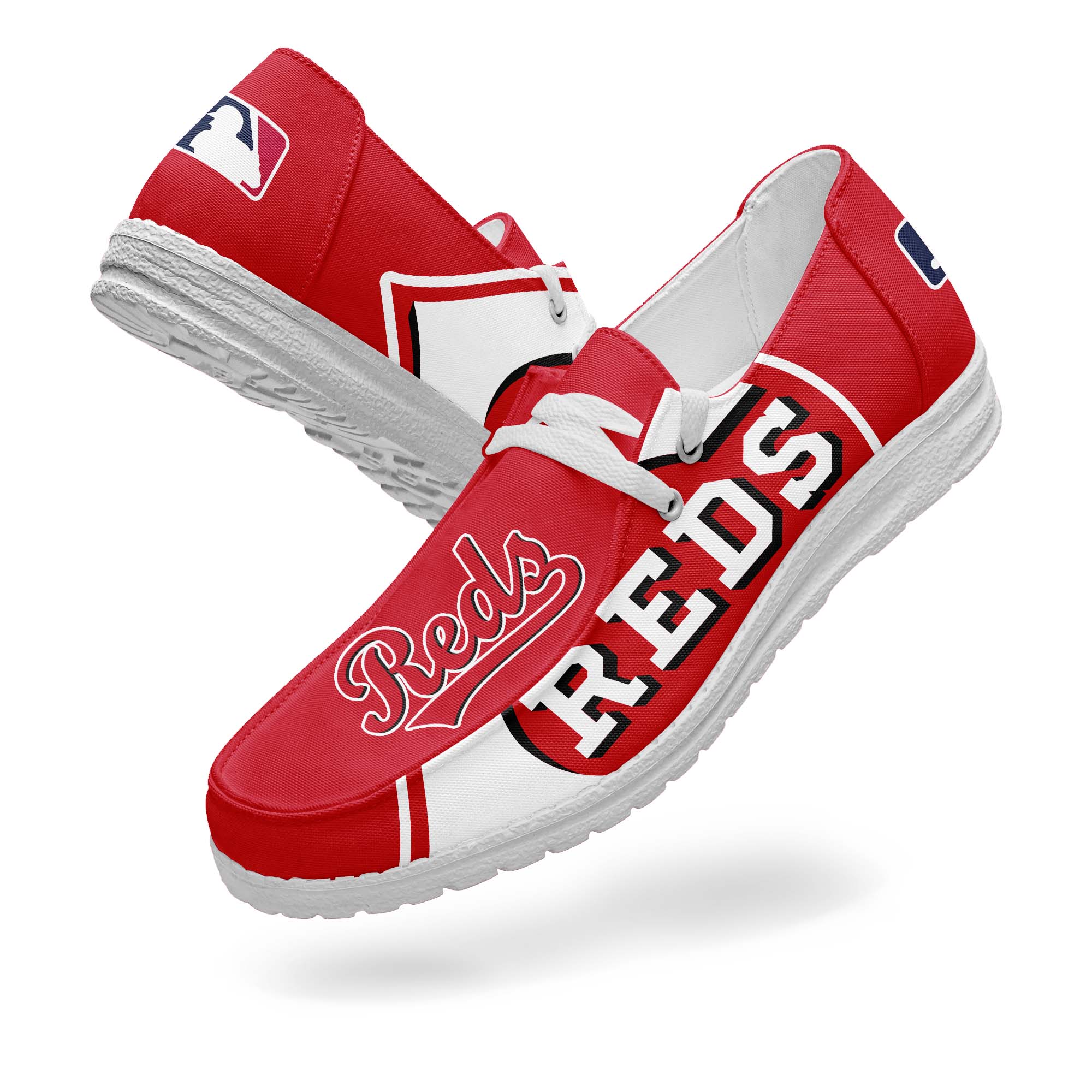 Cincinnati Reds Canvas Loafer Shoes PT67789
