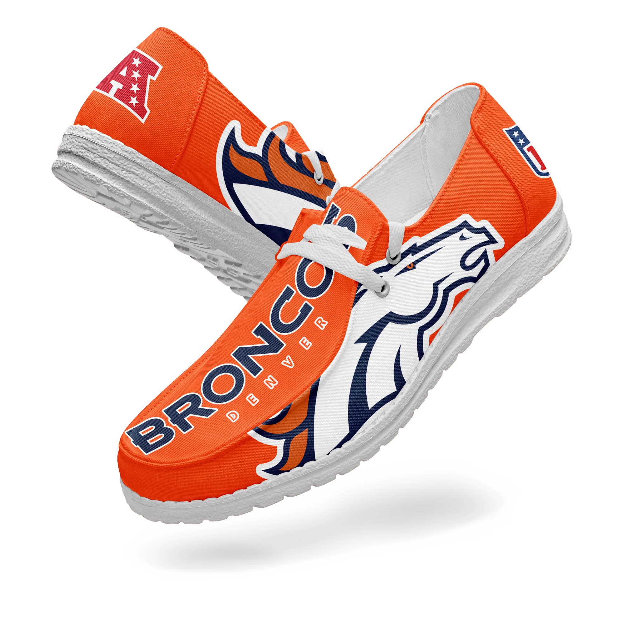 Denver Broncos Canvas Loafer Shoes PT67756