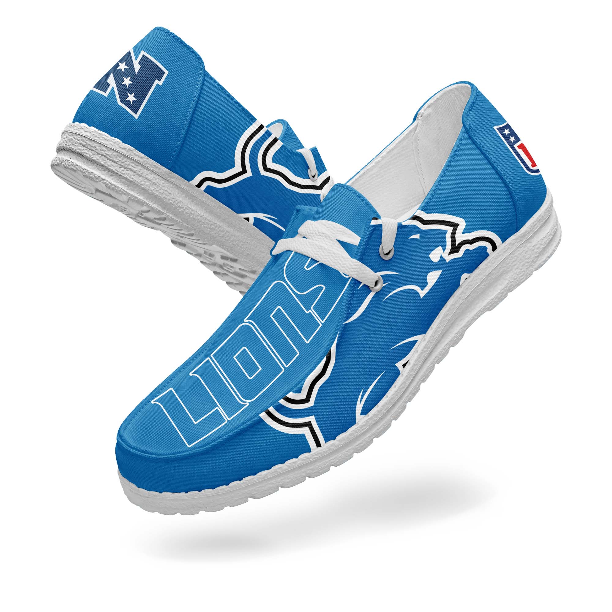 Detroit Lions Canvas Loafer Shoes PT67757