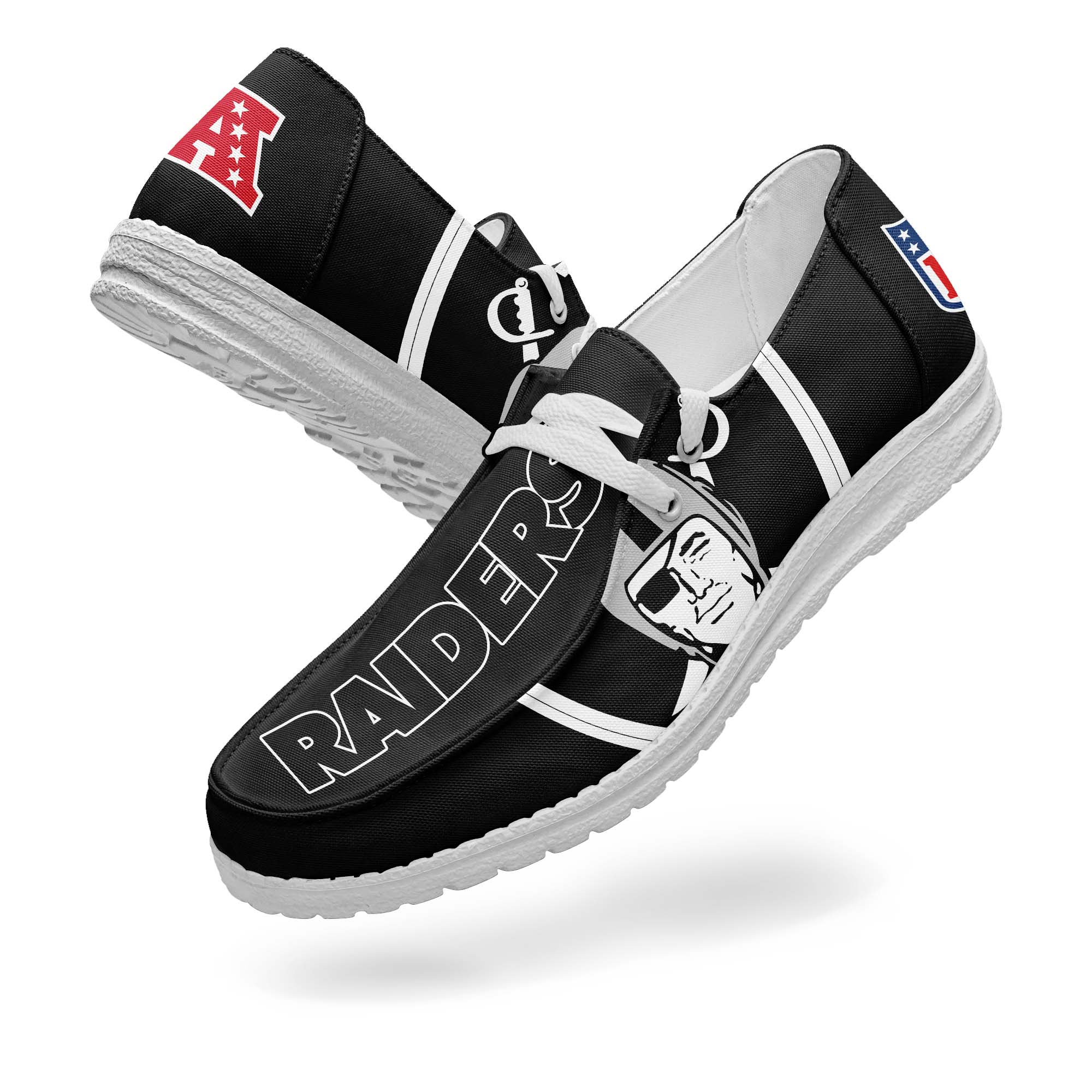 Las Vegas Raiders Canvas Loafer Shoes PT67763