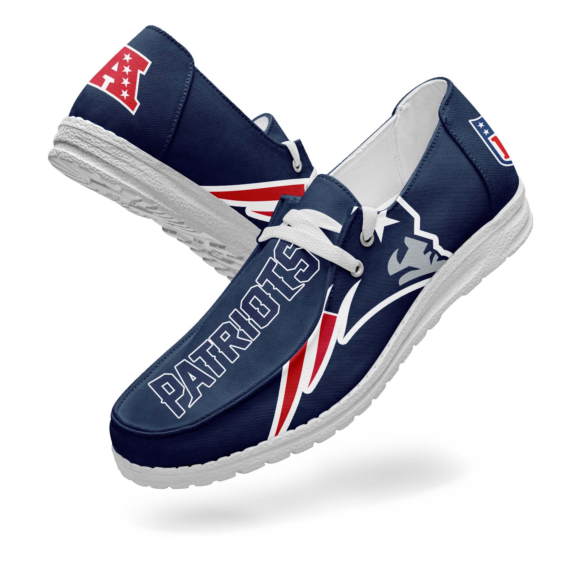 New England Patriots Canvas Loafer Shoes PT67768