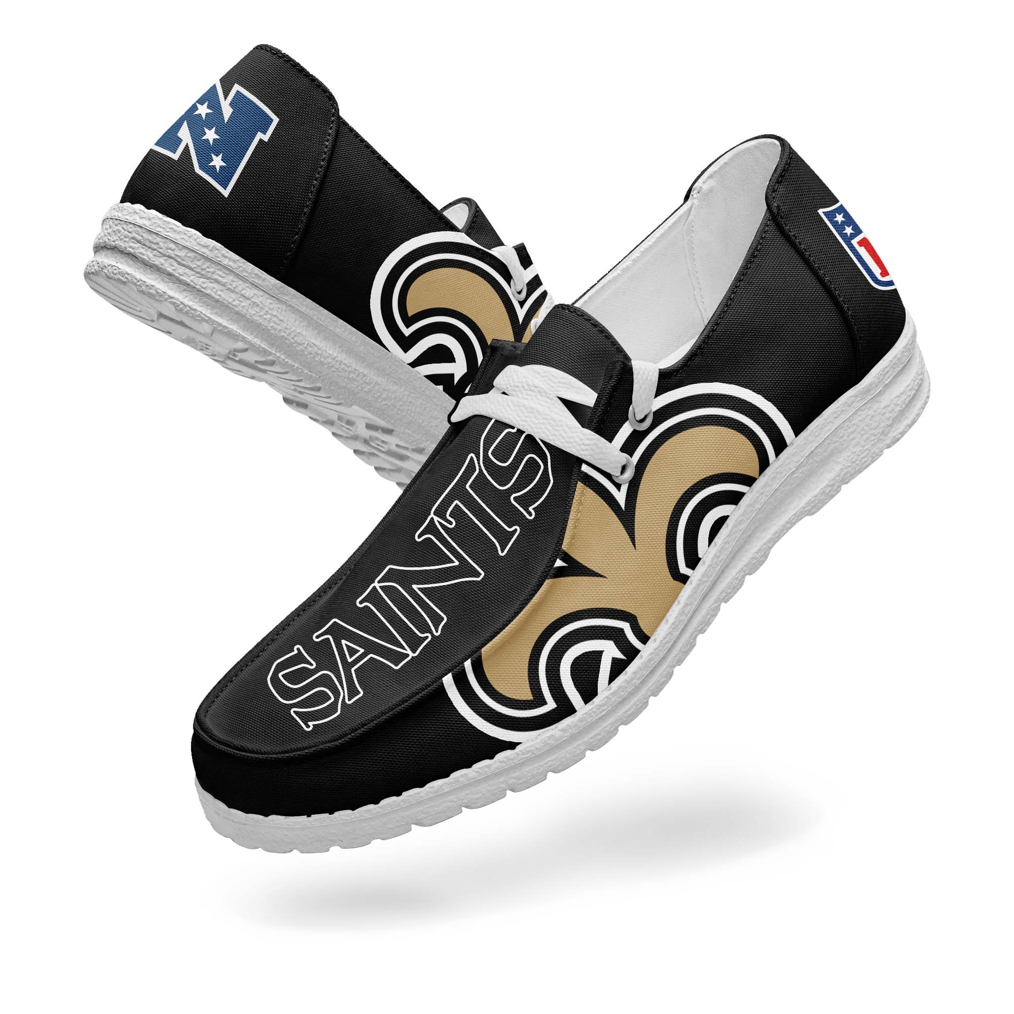 New Orleans Saints Canvas Loafer Shoes PT67769