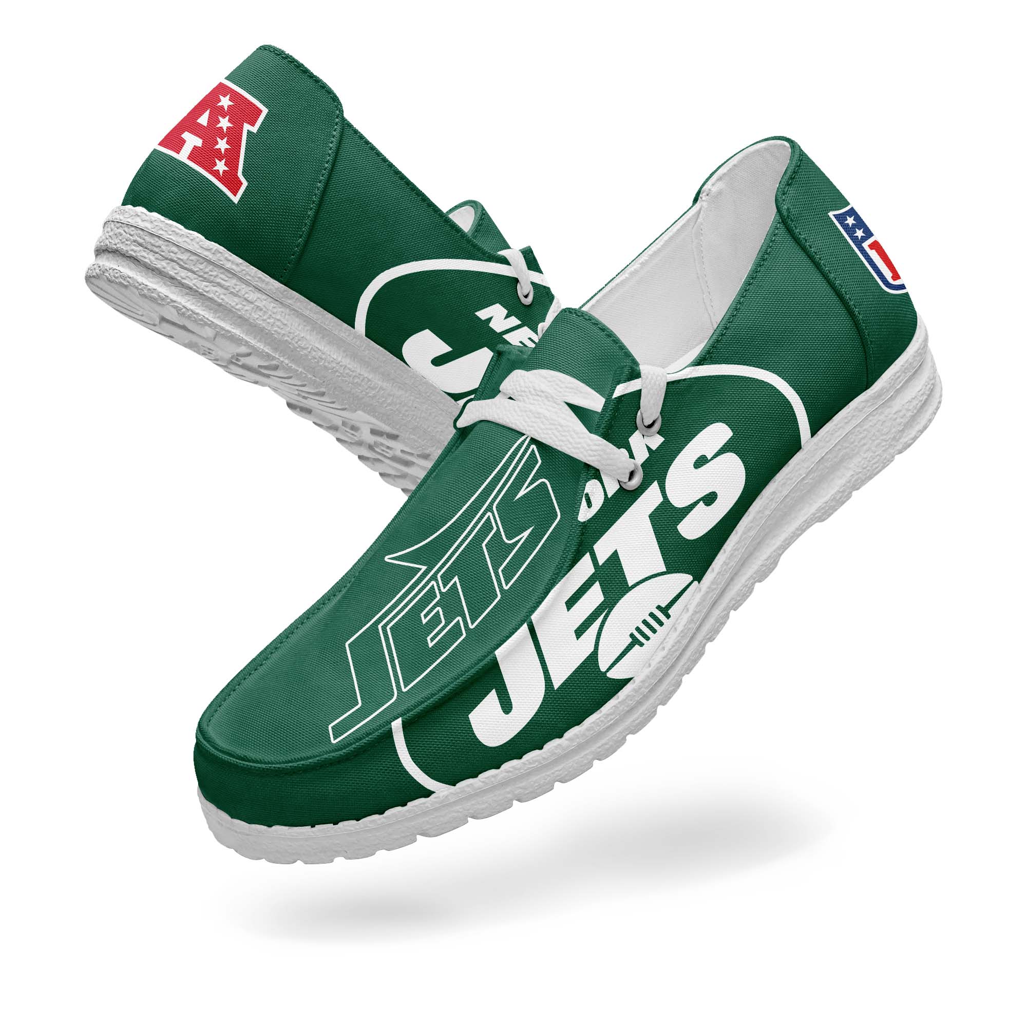 New York Jets Canvas Loafer Shoes PT67771