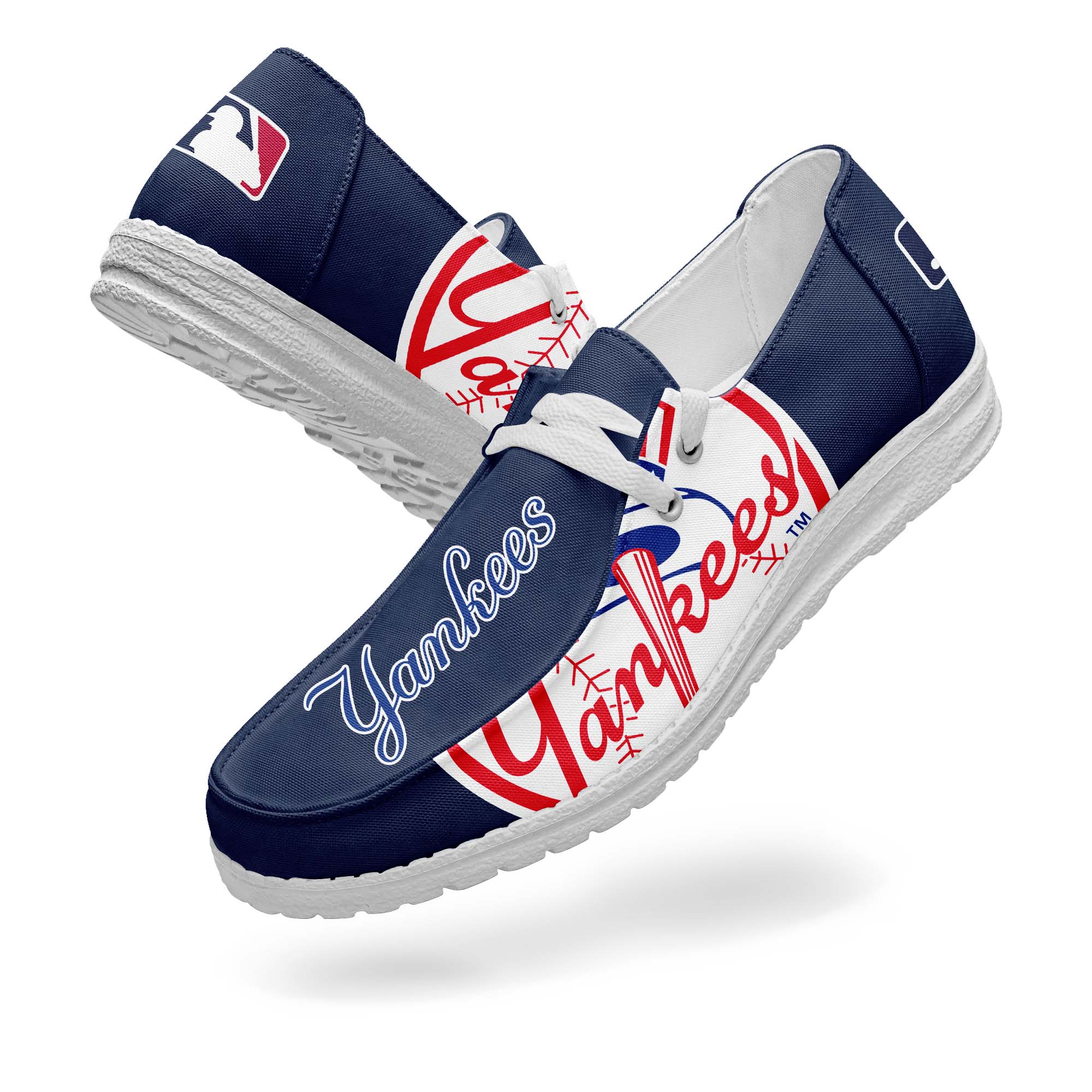 New York Yankees Canvas Loafer Shoes PT67801