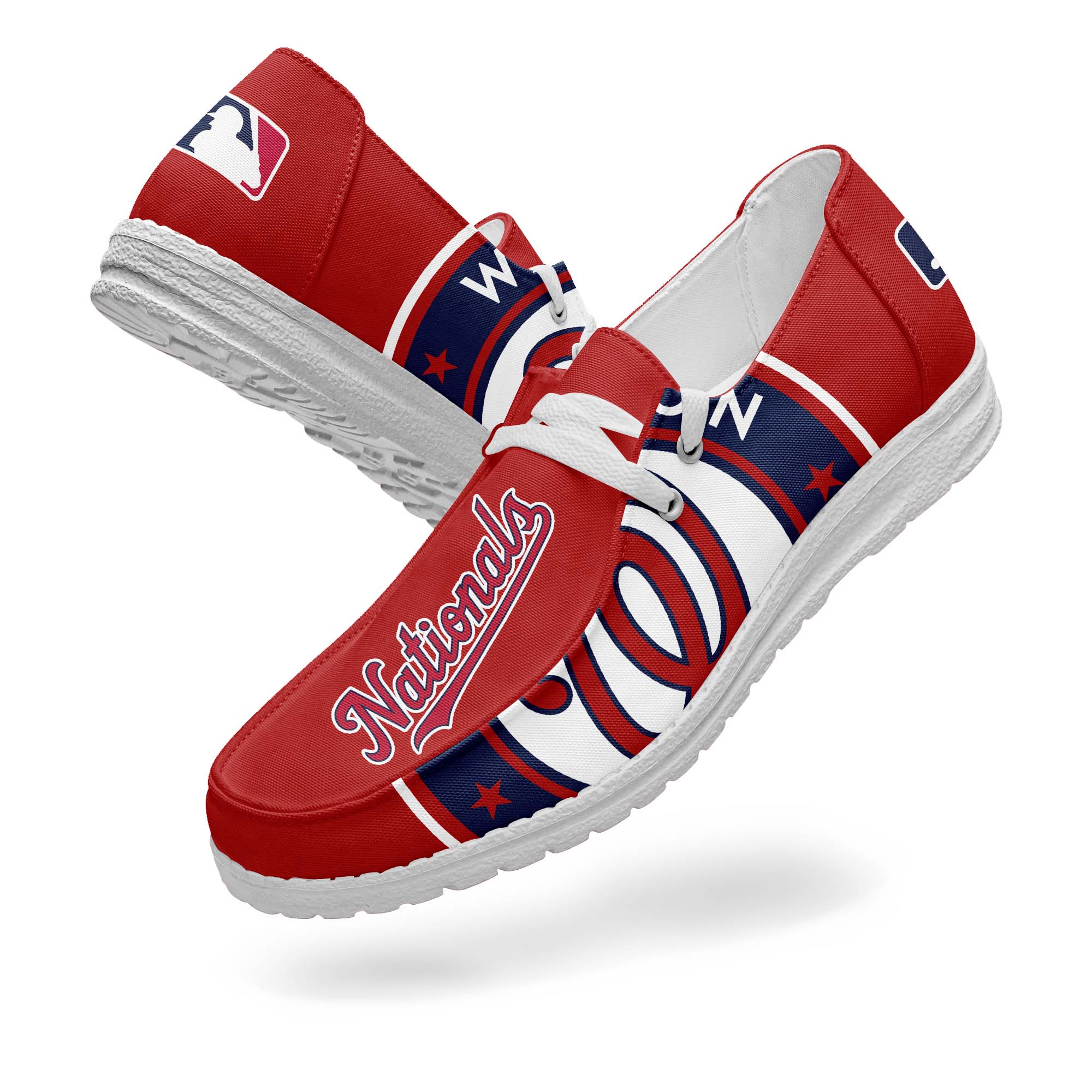 Washington Nationals Canvas Loafer Shoes PT67811