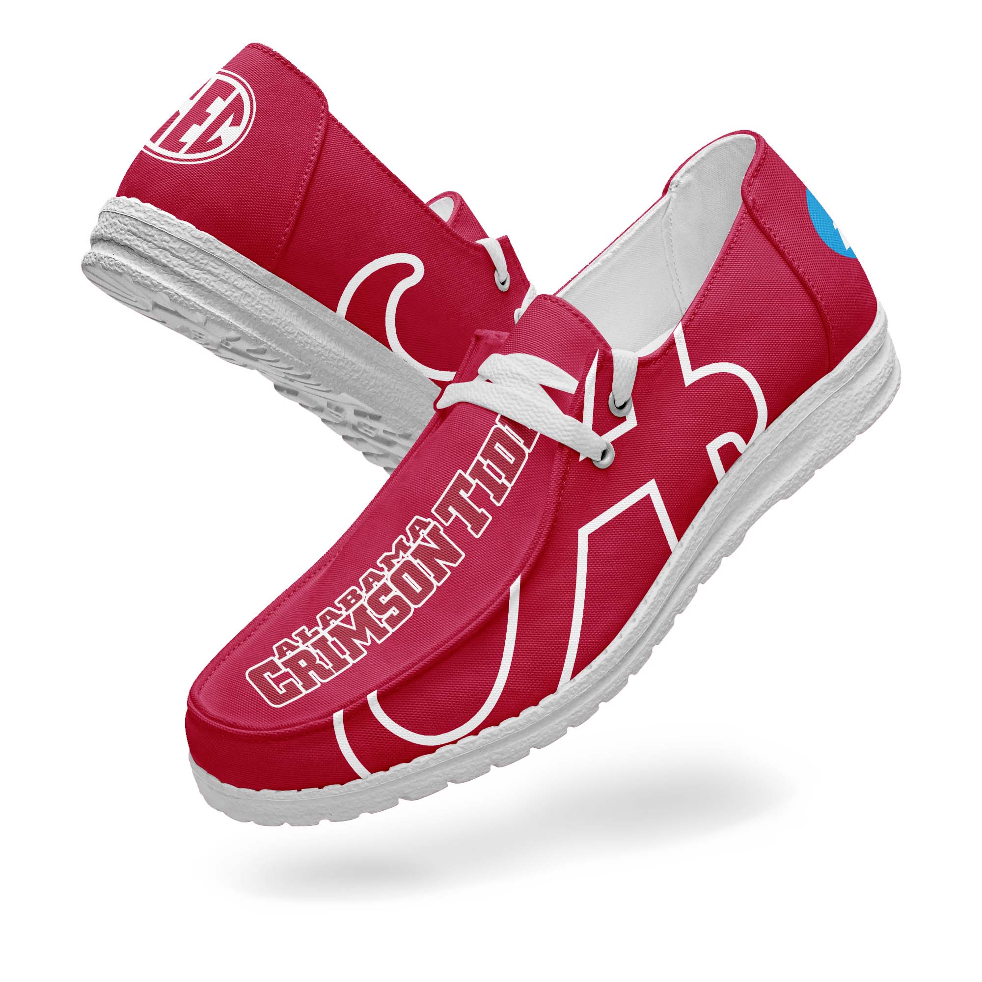 Alabama Crimson Tide Canvas Loafer Shoes PT67881