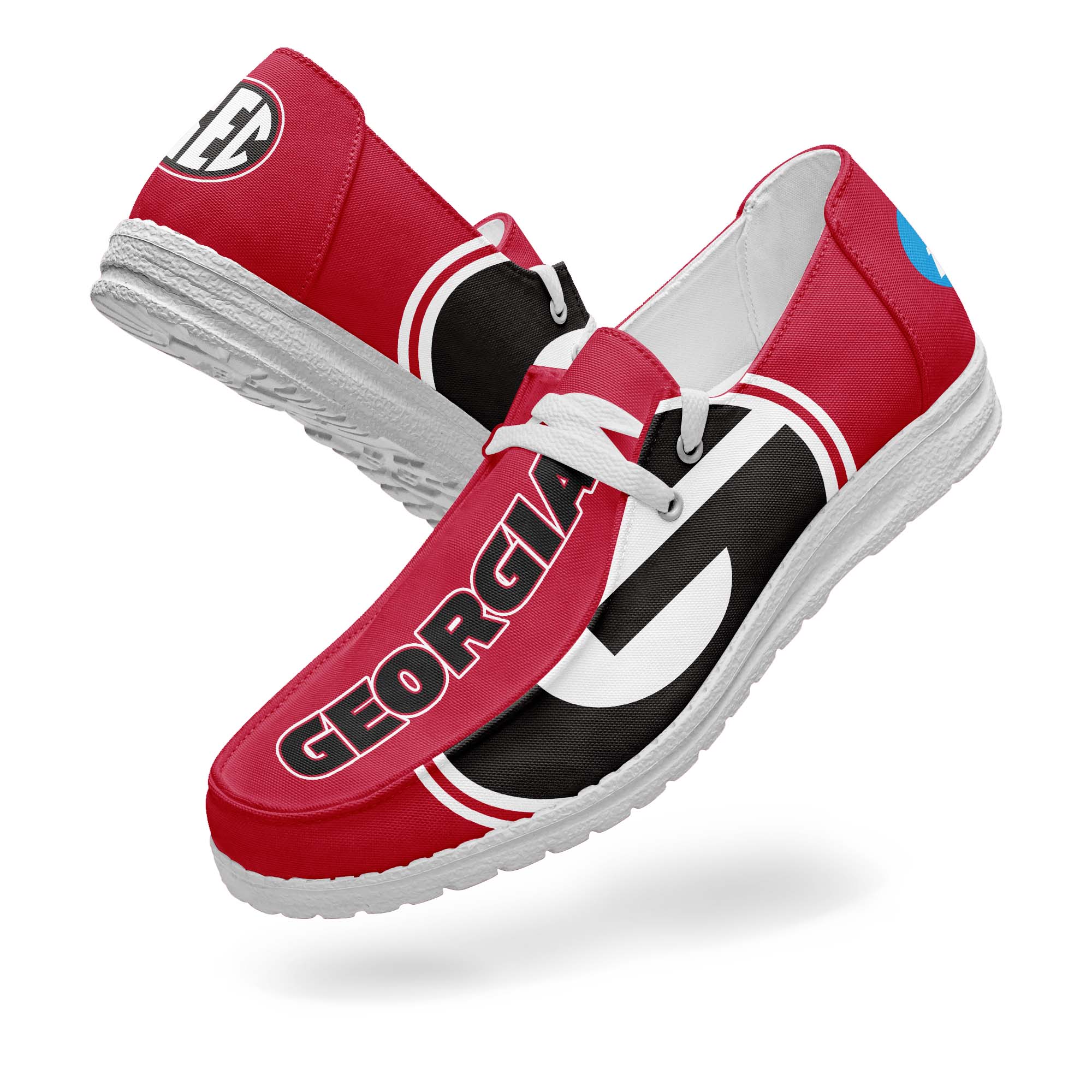 Georgia Bulldogs Canvas Loafer Shoes PT67886
