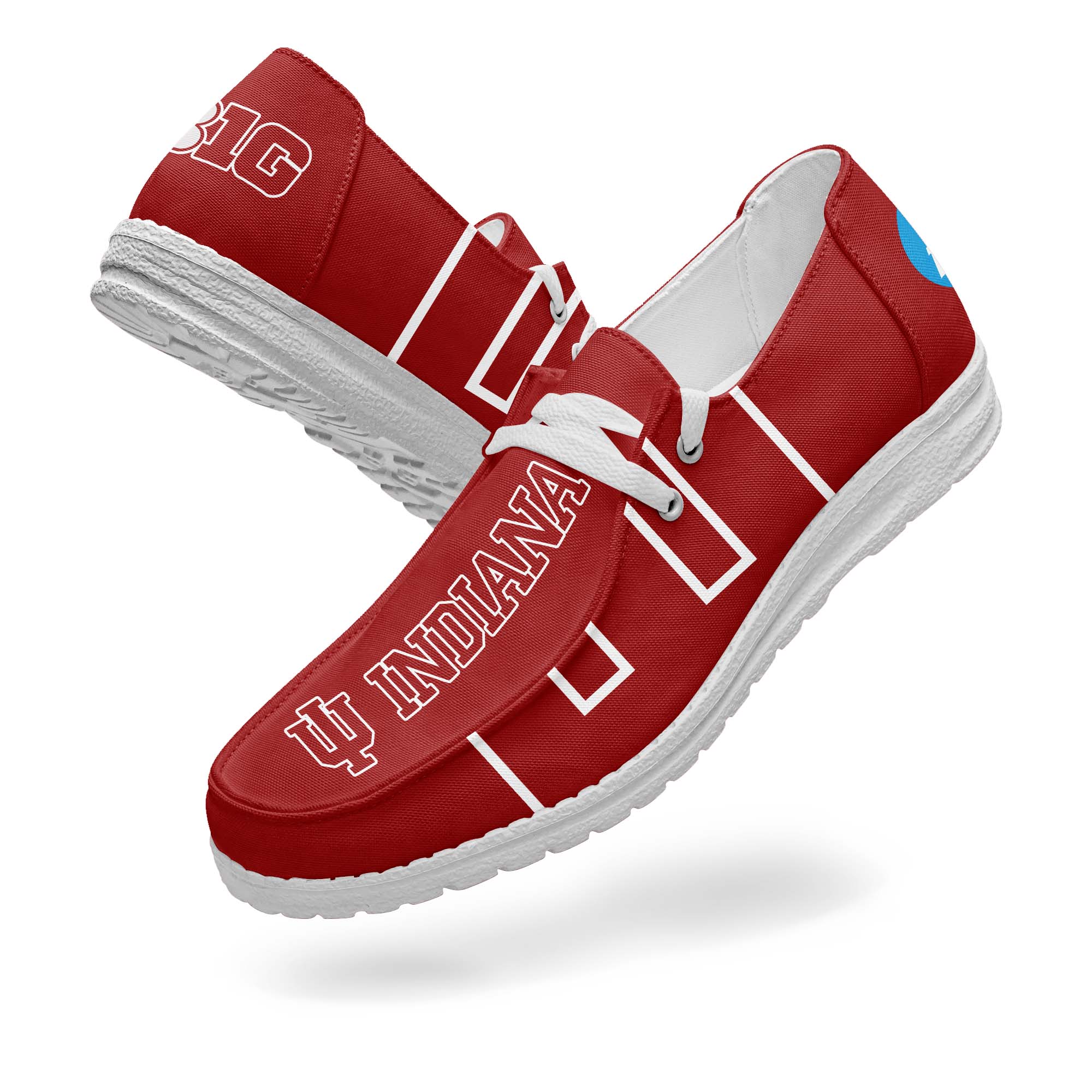 Indiana Hoosiers Canvas Loafer Shoes PT67888