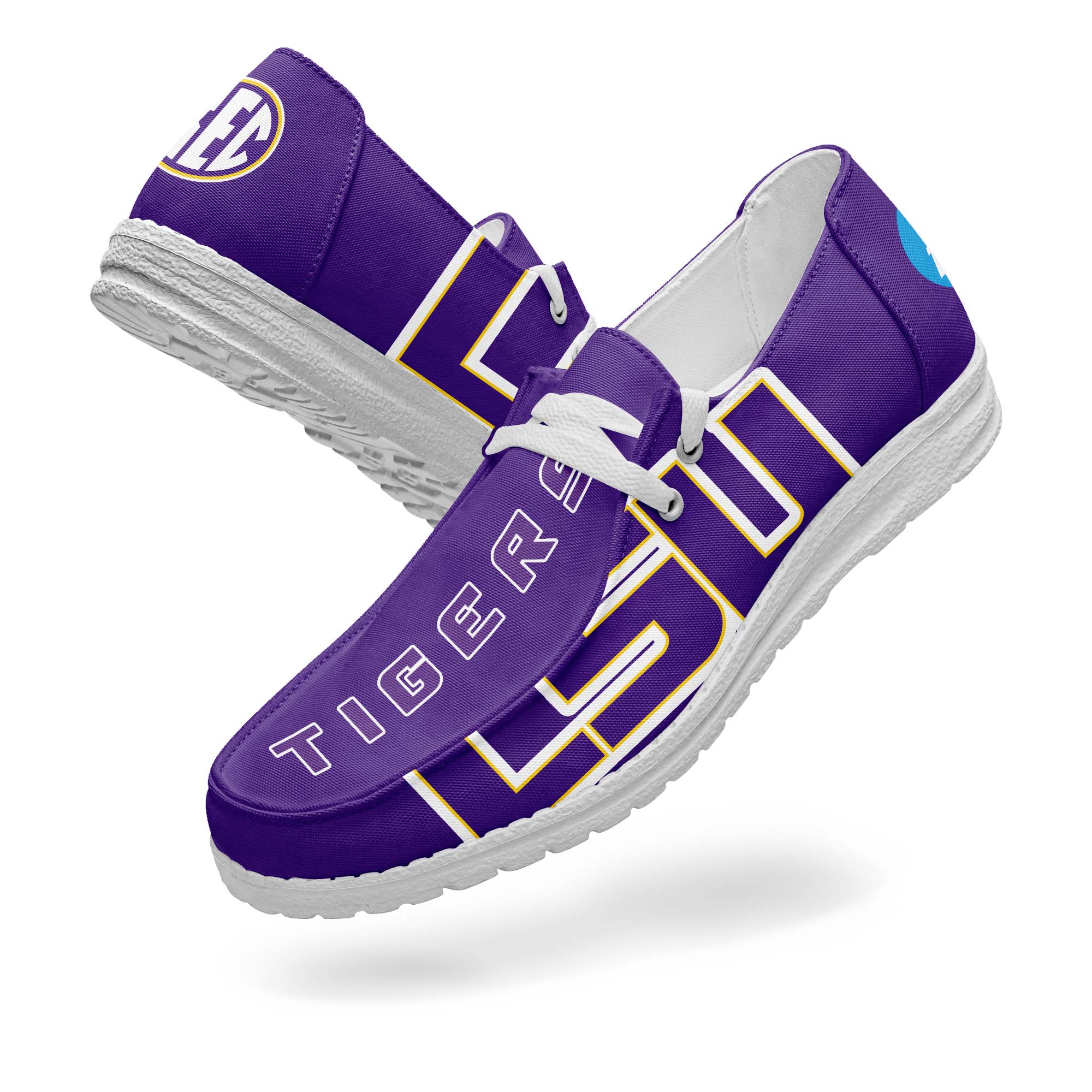 LSU Tigers Canvas Loafer Shoes PT67890