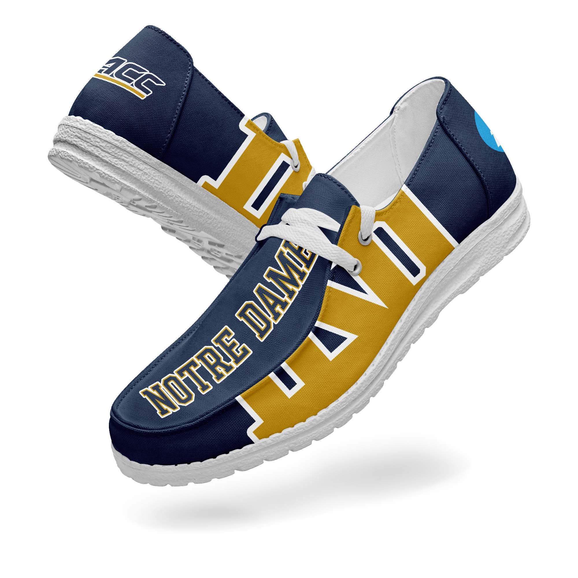Notre Dame Fighting Irish Canvas Loafer Shoes PT67893