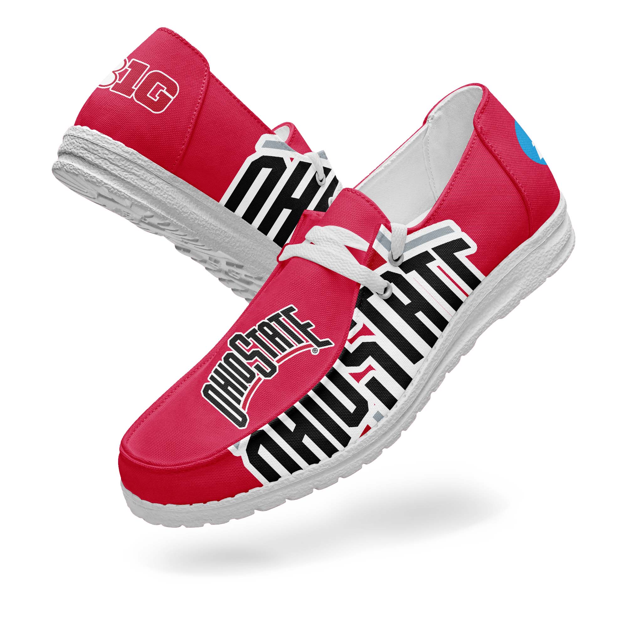 Ohio State Buckeyes Canvas Loafer Shoes PT67894