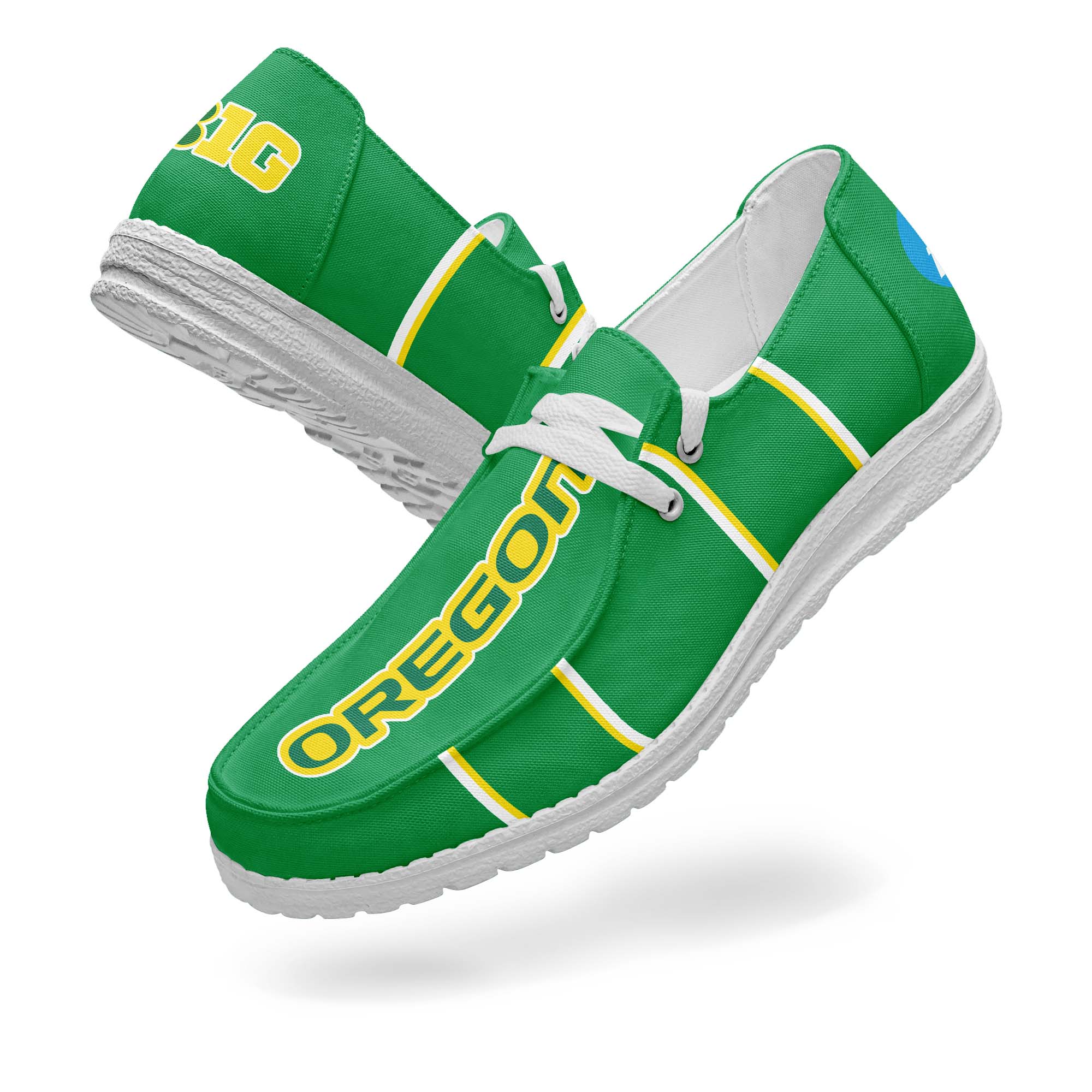 Oregon Ducks Canvas Loafer Shoes PT67896
