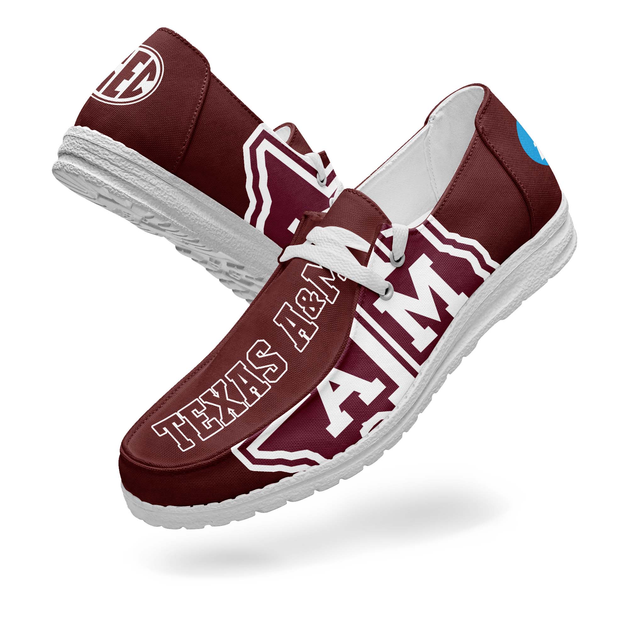 Texas A&M Aggies Canvas Loafer Shoes PT67901