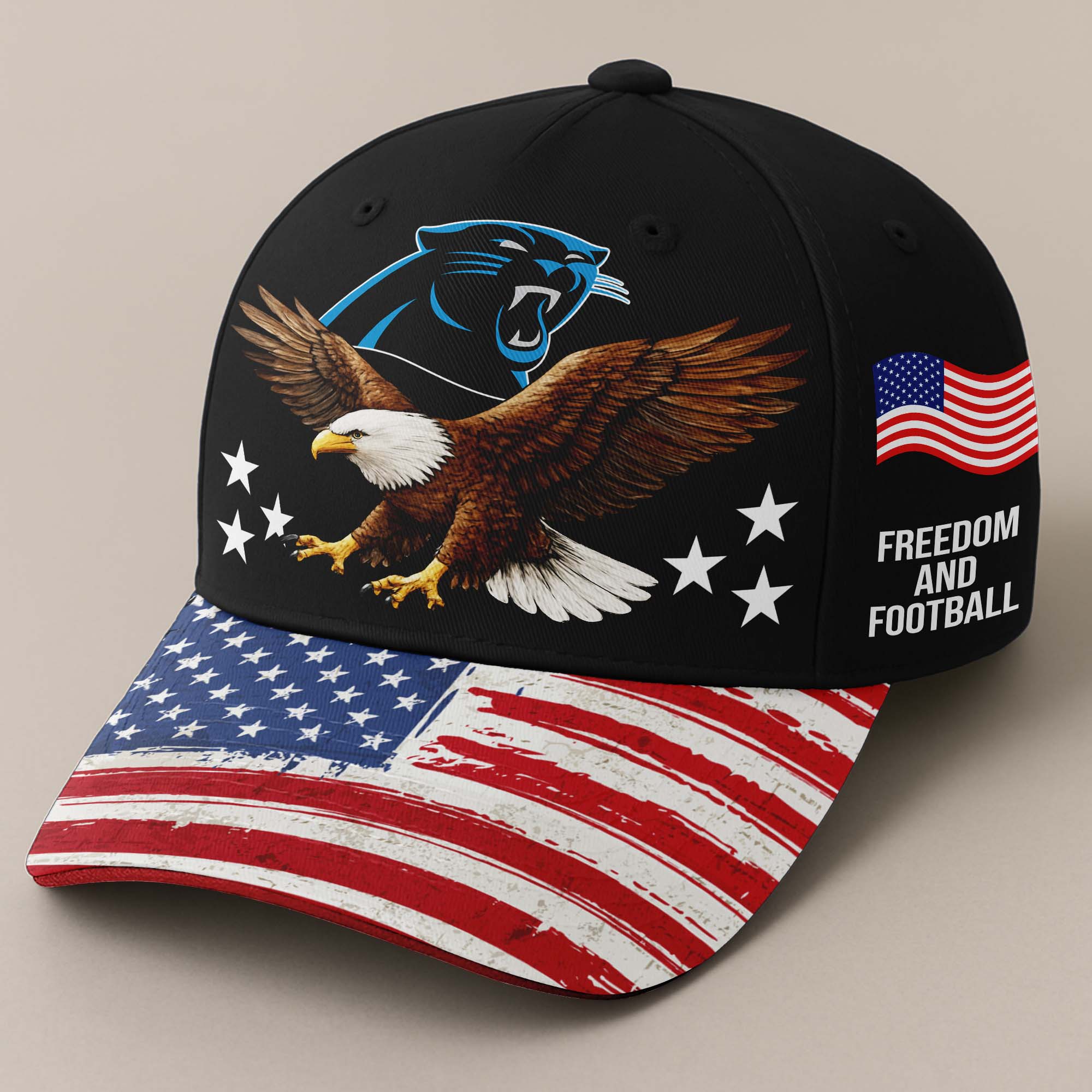 Carolina Panthers Independence Day Cap PT67988