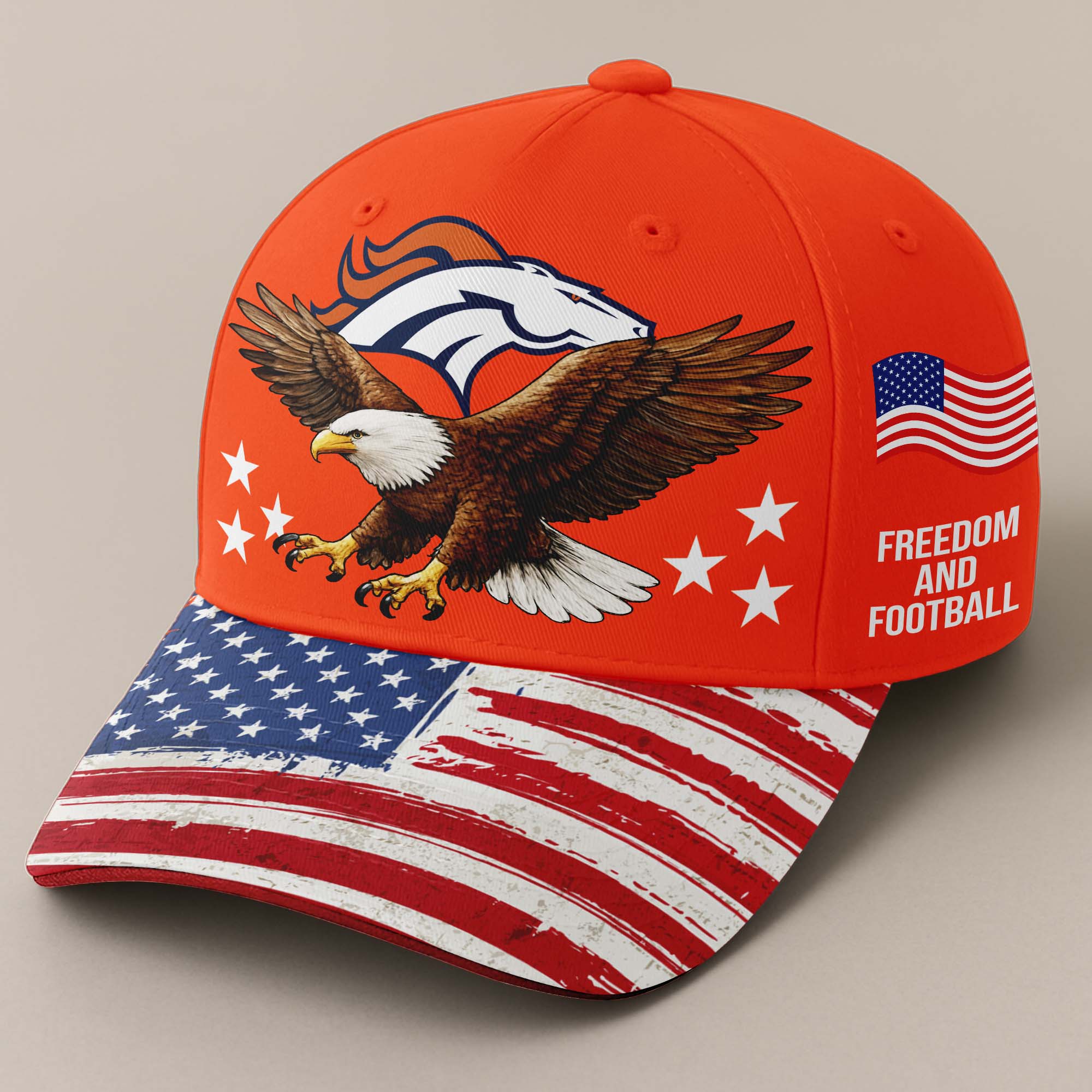Denver Broncos Independence Day Cap PT67996