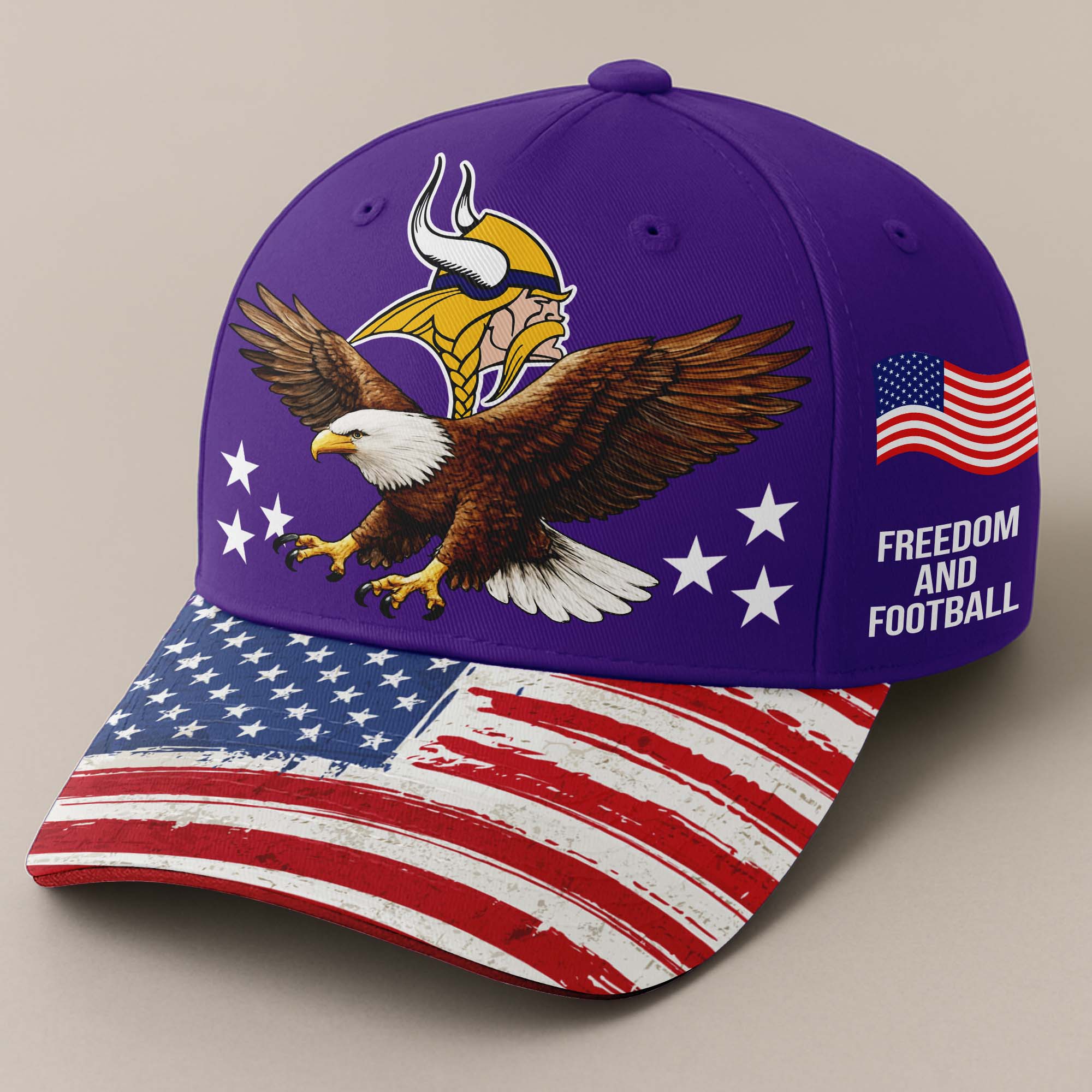 Minnesota Vikings Independence Day Cap PT68008