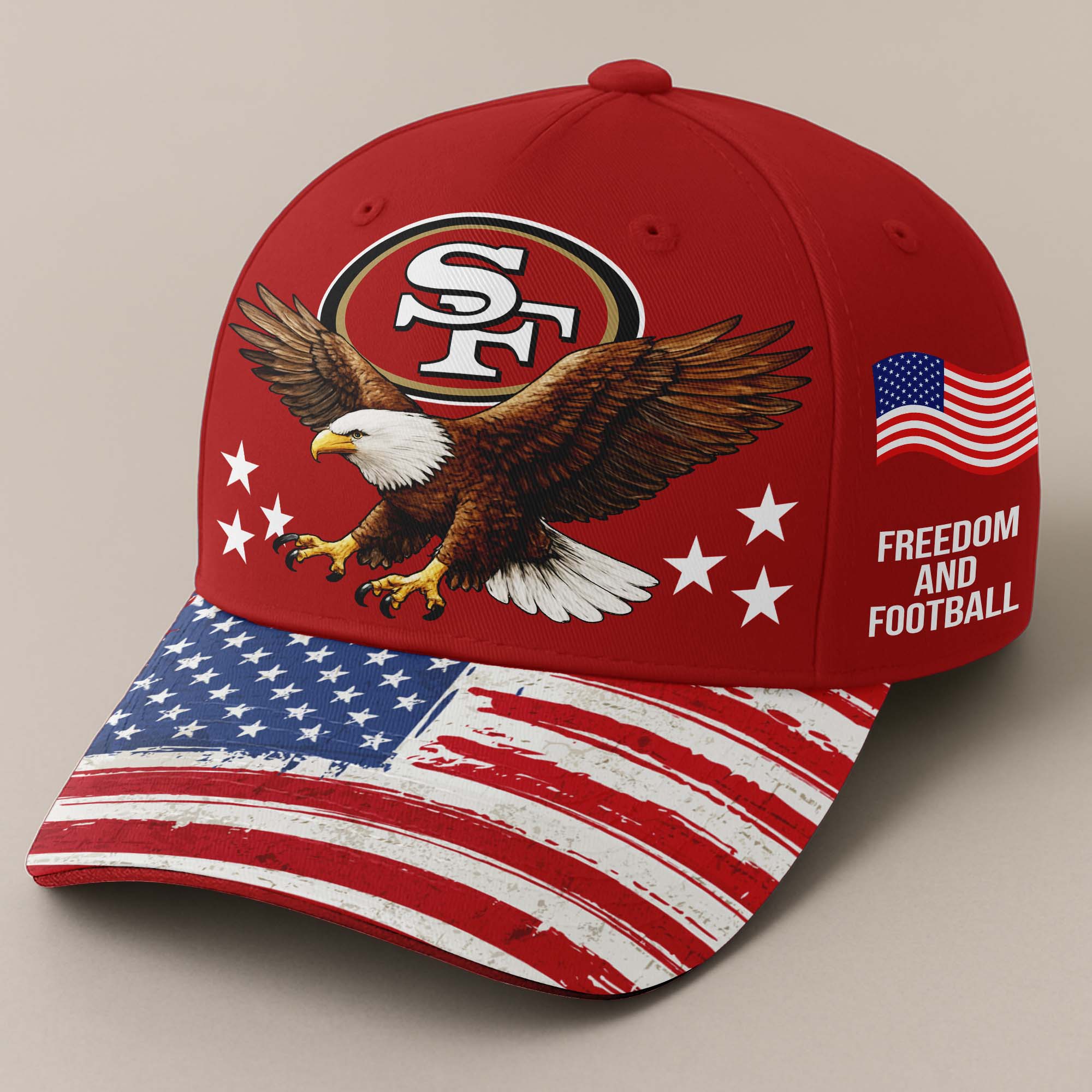 San Francisco 49ers Independence Day Cap PT68018
