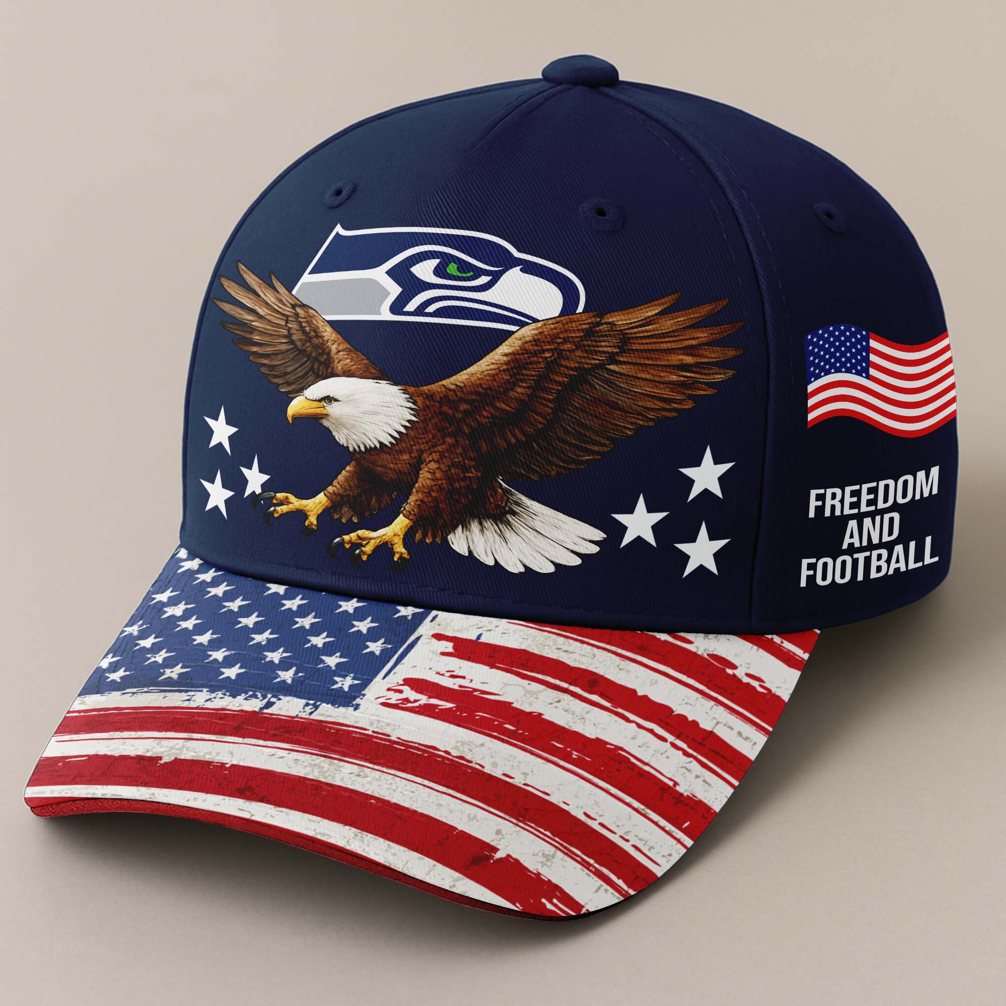 Seattle Seahawks Independence Day Cap PT68019