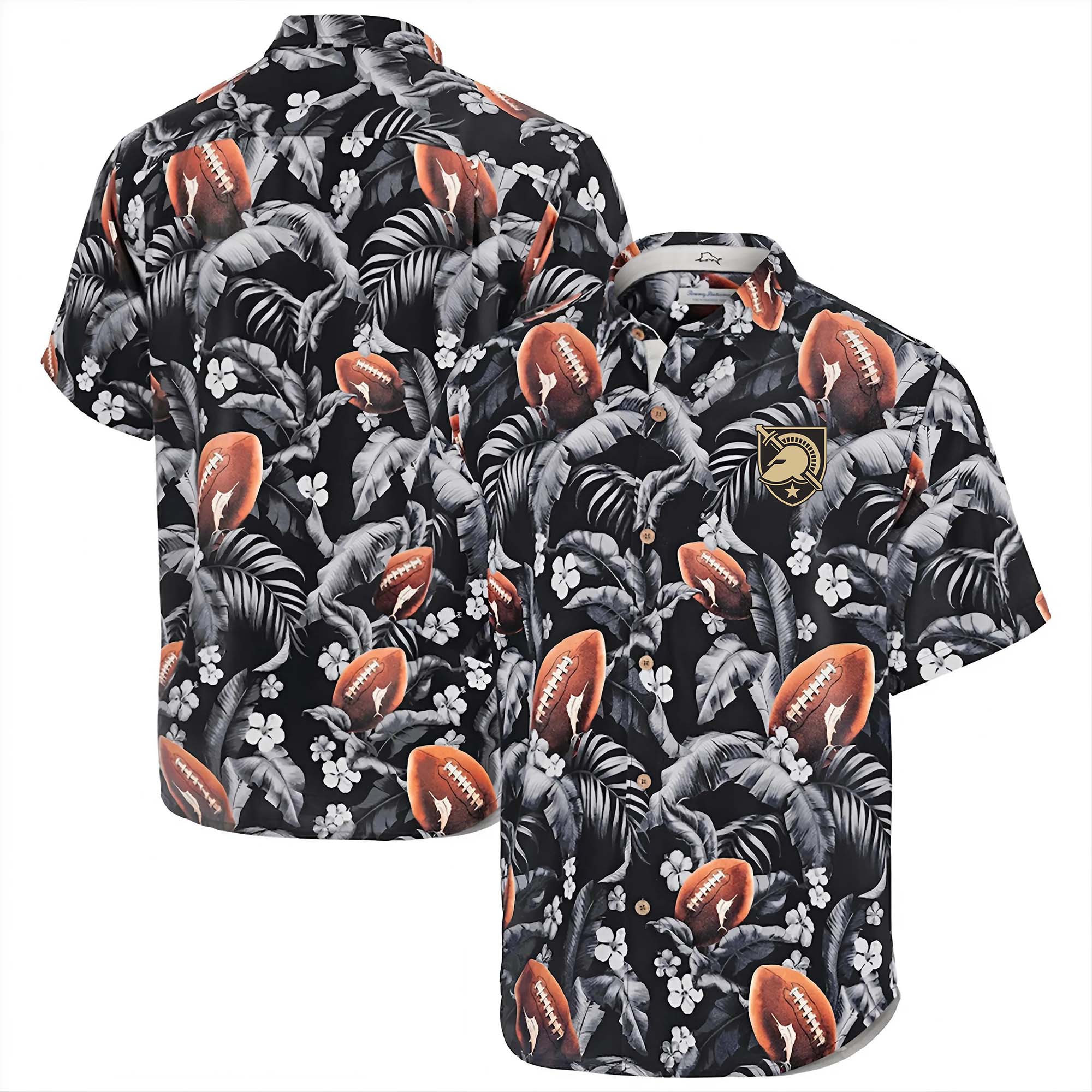Army Black Knights Hawaii Tommy Bahama Veracruz Cay First Down Blooms Button PT68070