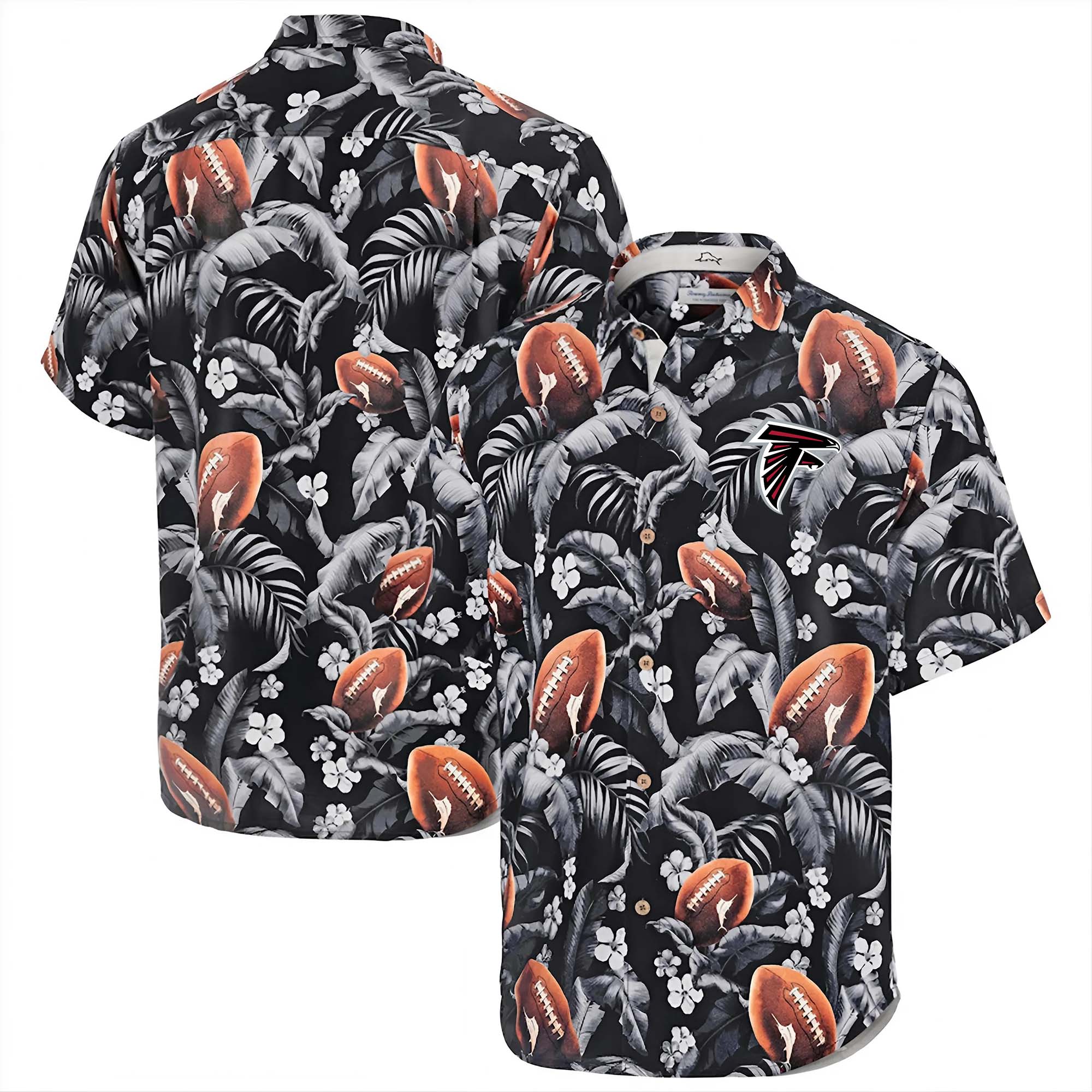 Atlanta Falcons Hawaii Tommy Bahama Veracruz Cay First Down Blooms Button PT68026