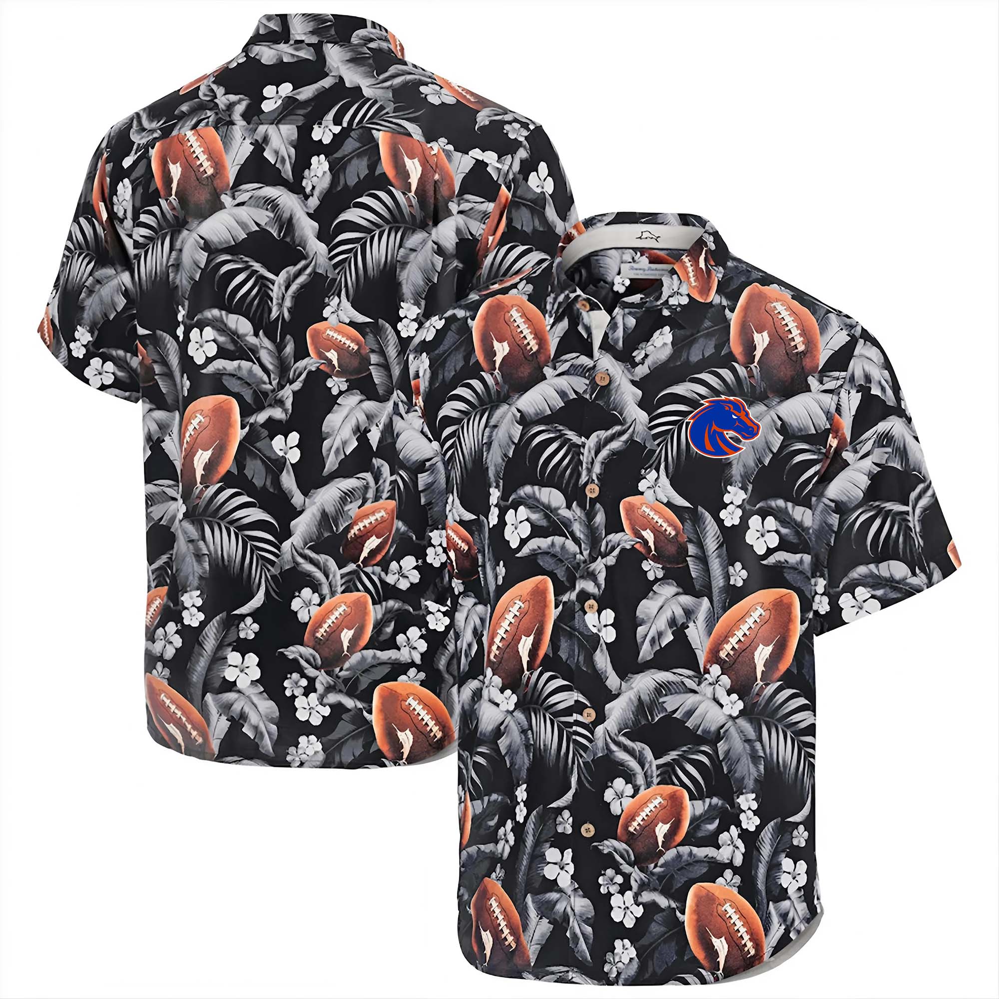 Boise State Broncos Hawaii Tommy Bahama Veracruz Cay First Down Blooms Button PT68071