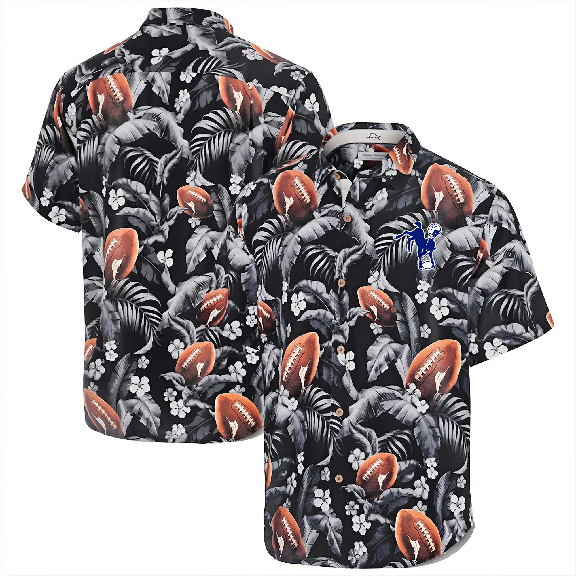 Indianapolis Colts Hawaii Tommy Bahama Veracruz Cay First Down Blooms Button PT68043
