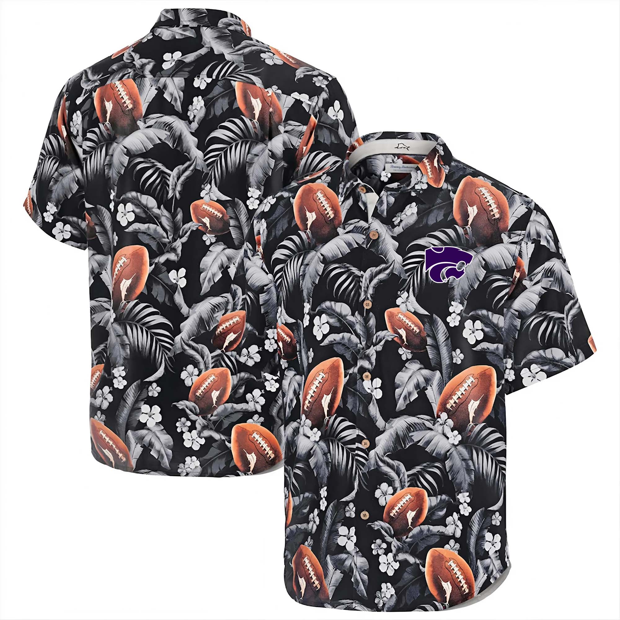 Kansas State Wildcats Hawaii Tommy Bahama Veracruz Cay First Down Blooms Button PT68077