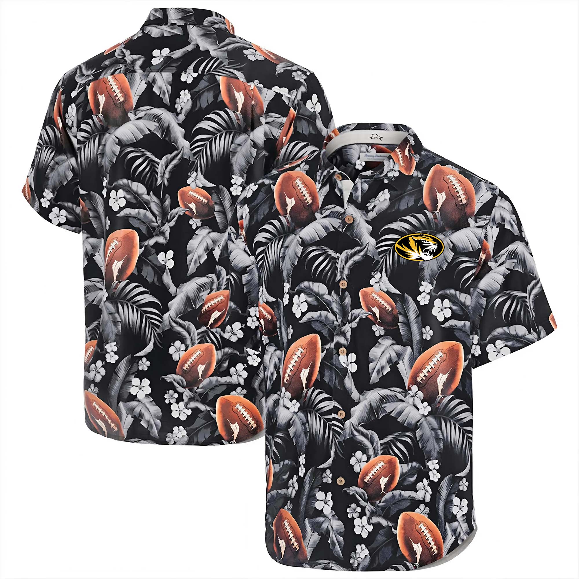 Missouri Tigers Hawaii Tommy Bahama Veracruz Cay First Down Blooms Button PT68081