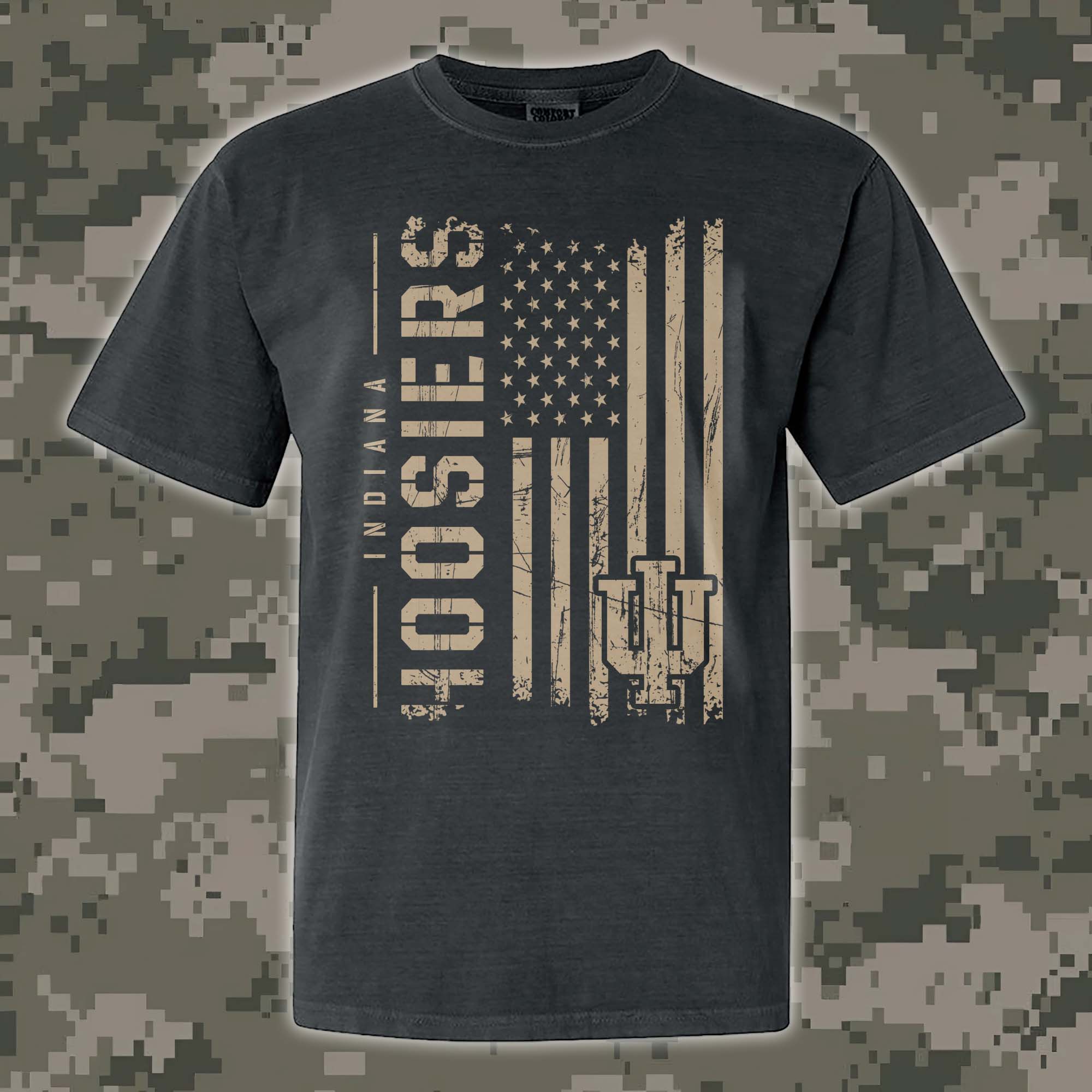 Indiana Hoosiers T-shirt Colosseum OHT Military Appreciation Flag PT68163