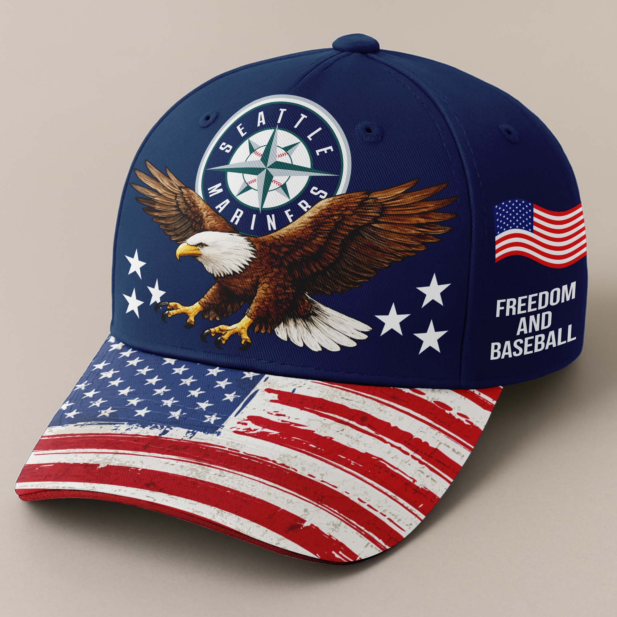 Seattle Mariners Independence Day Cap PT68240