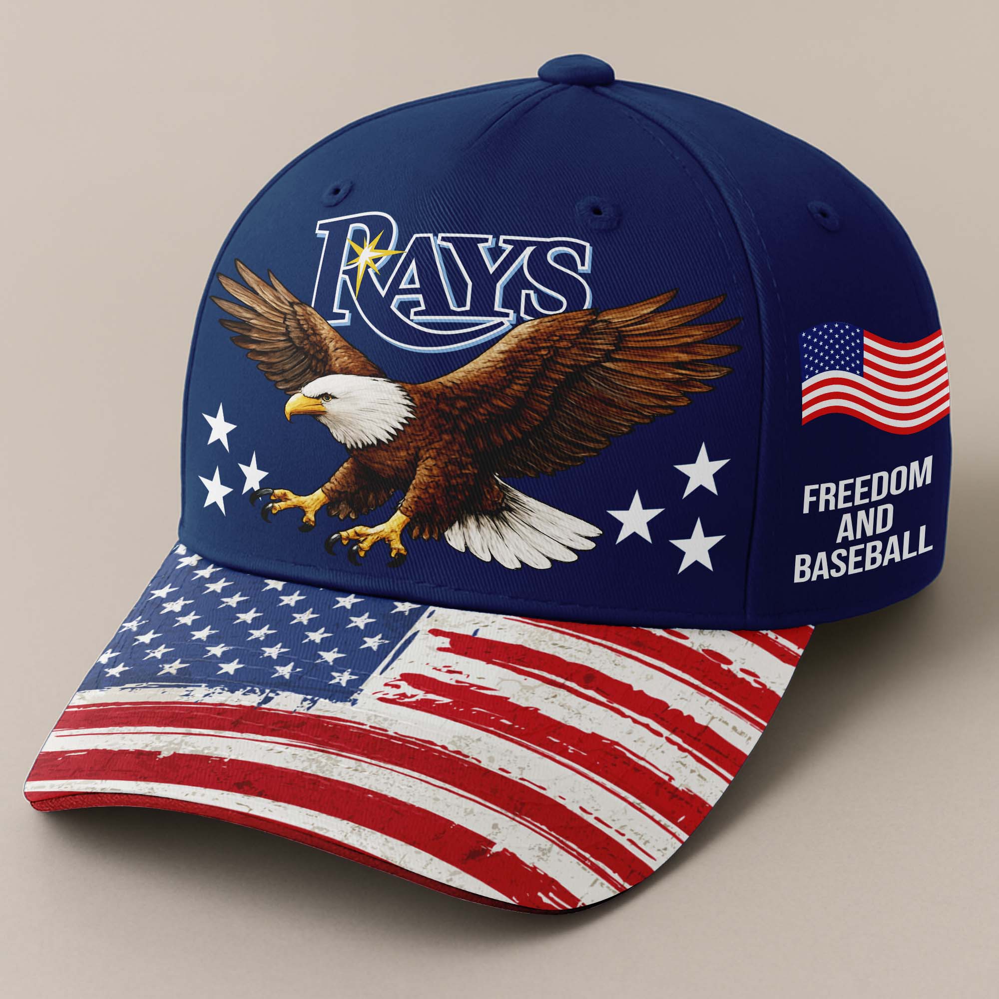 Tampa Bay Rays Independence Day Cap PT68242