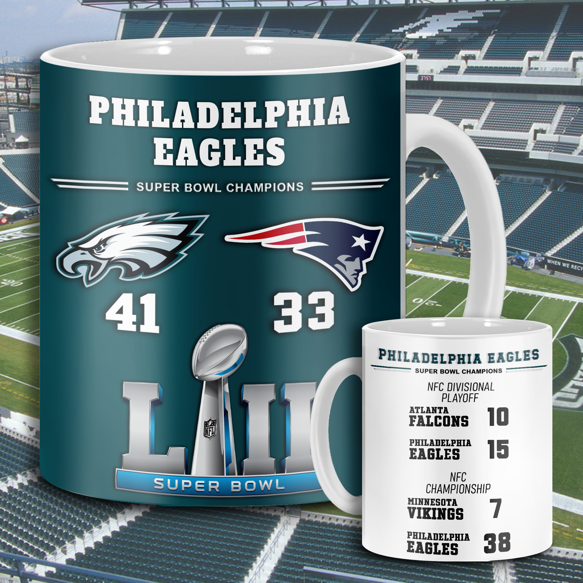 Philadelphia Eagles LII Mugs PT67174 (Copy)