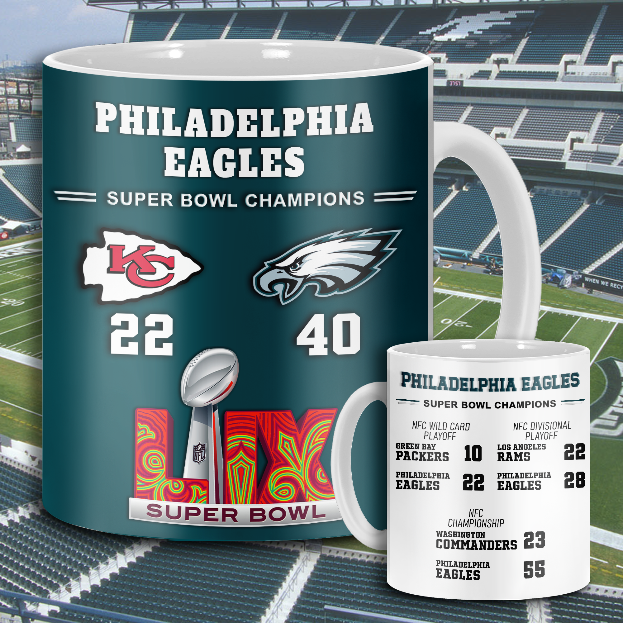 Philadelphia Eagles LII Mugs MS07341 (Copy)