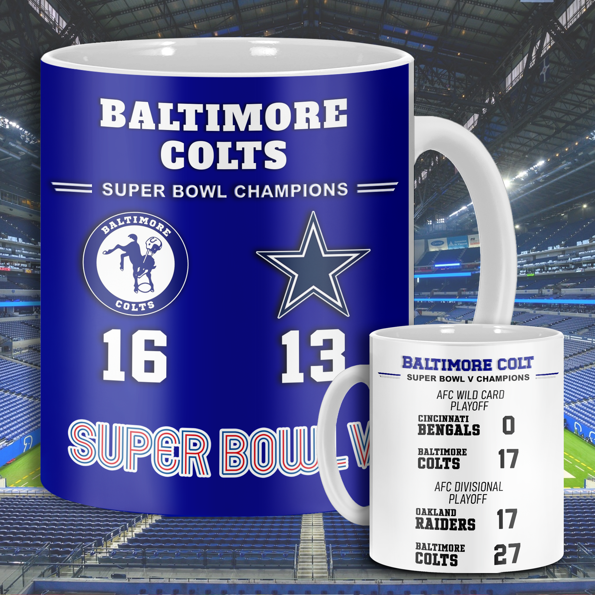 Baltimore Colt Super Bowl V Mug PT68589