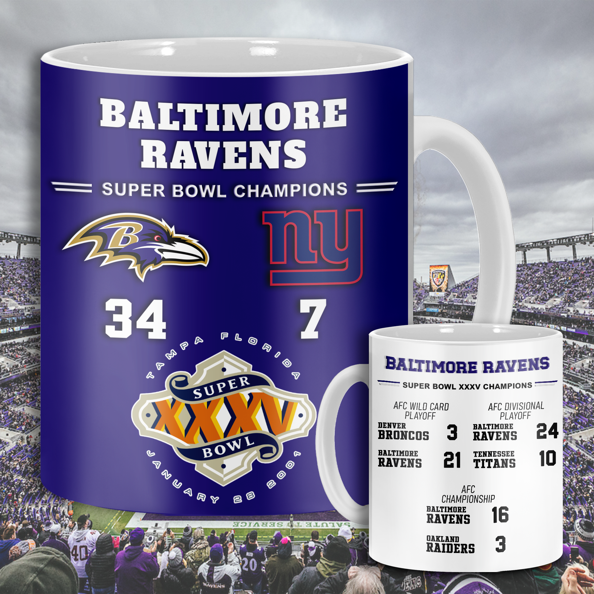 Baltimore Ravens Super Bowl XLVII  Mug PT68646