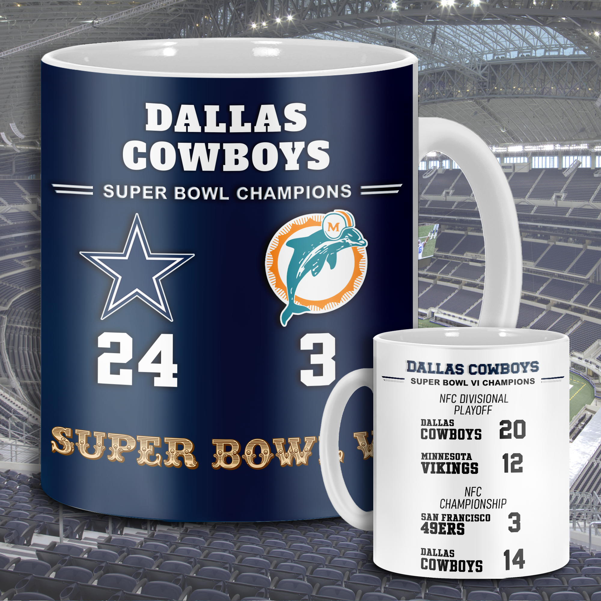 Dallas Cowboys Super Bowl VI Mug PT68591