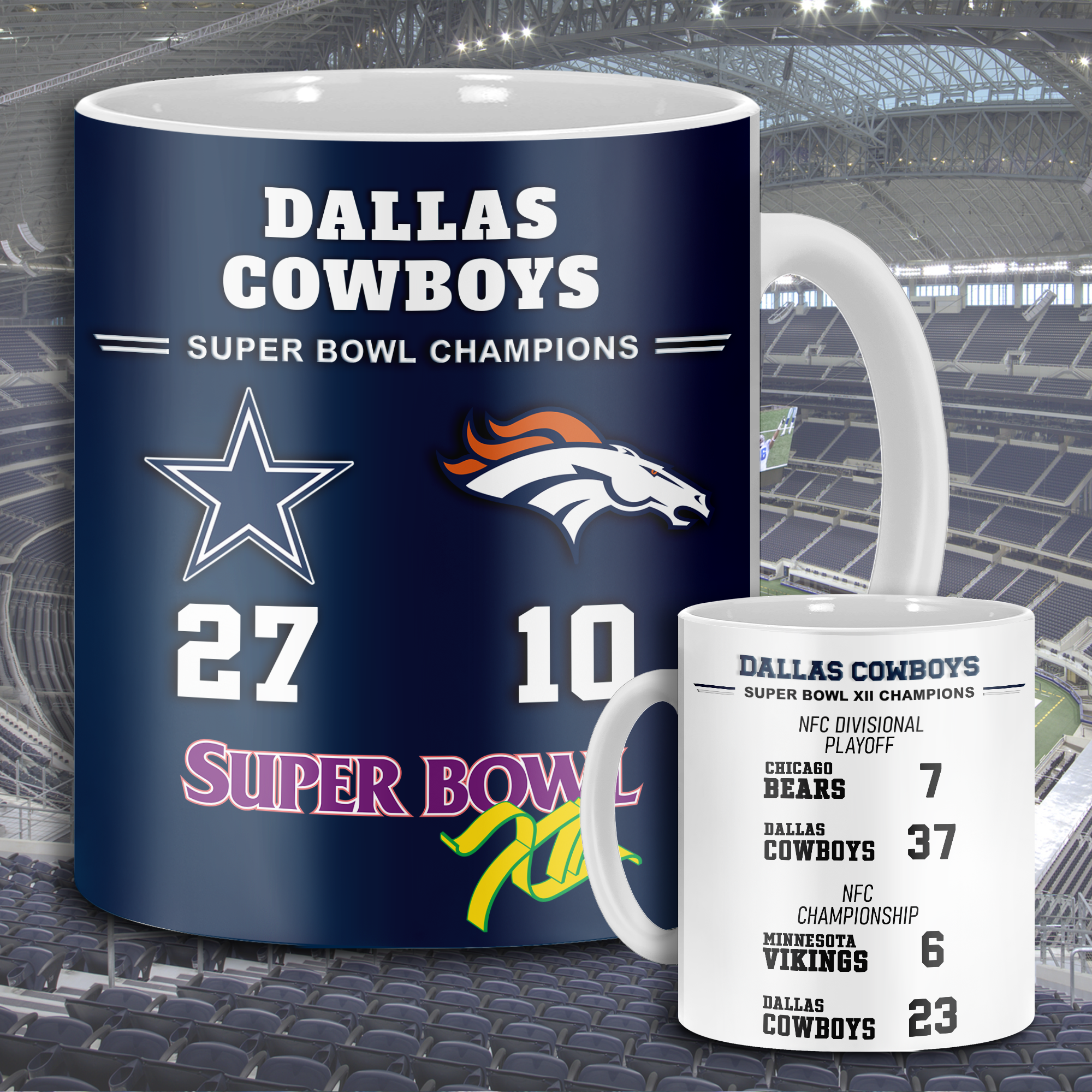 Dallas Cowboys Super Bowl XII Mug PT68592