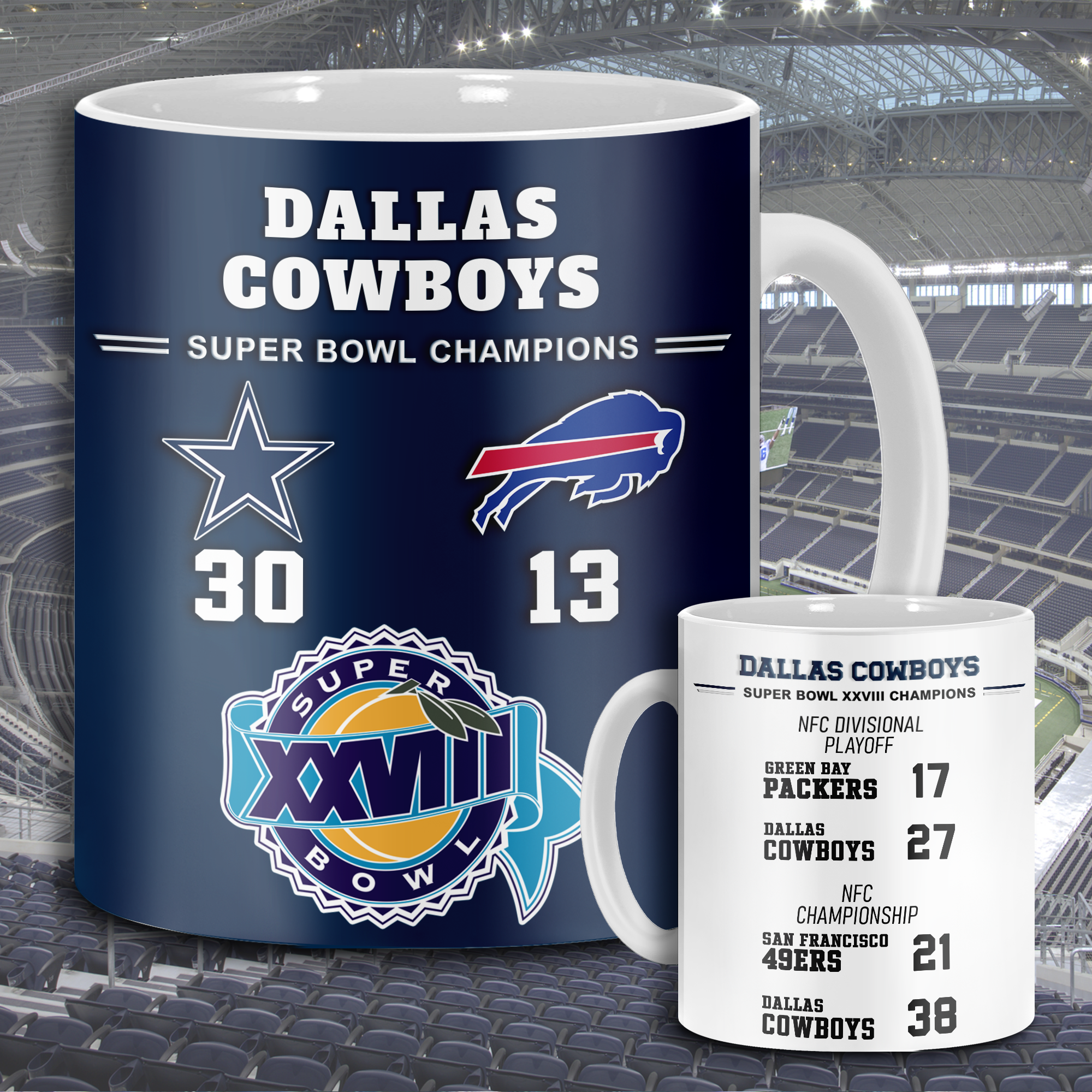Dallas Cowboys Super Bowl XXVIII Mug PT68594