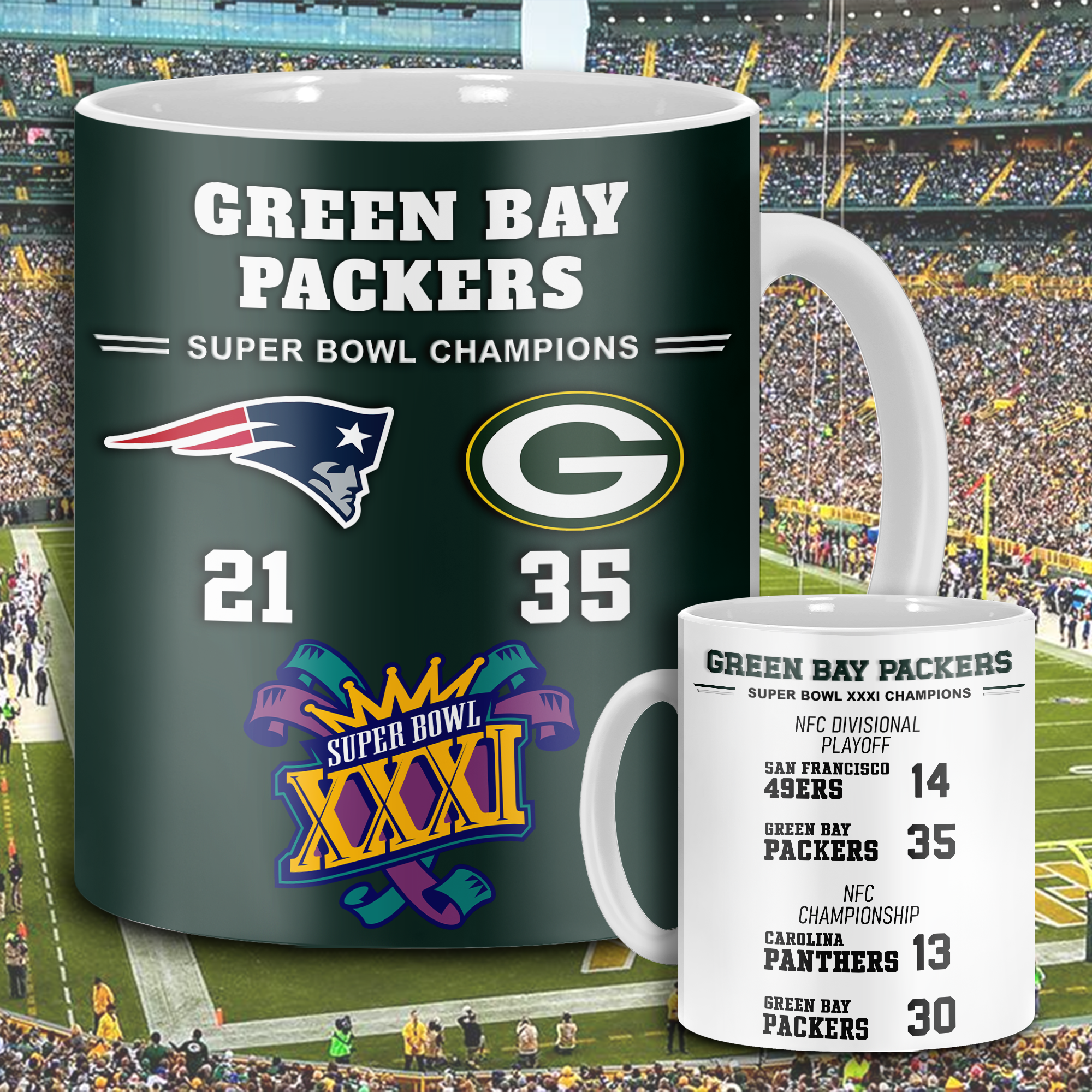 Green Bay Packers Super Bowl XXXI Mug PT68602