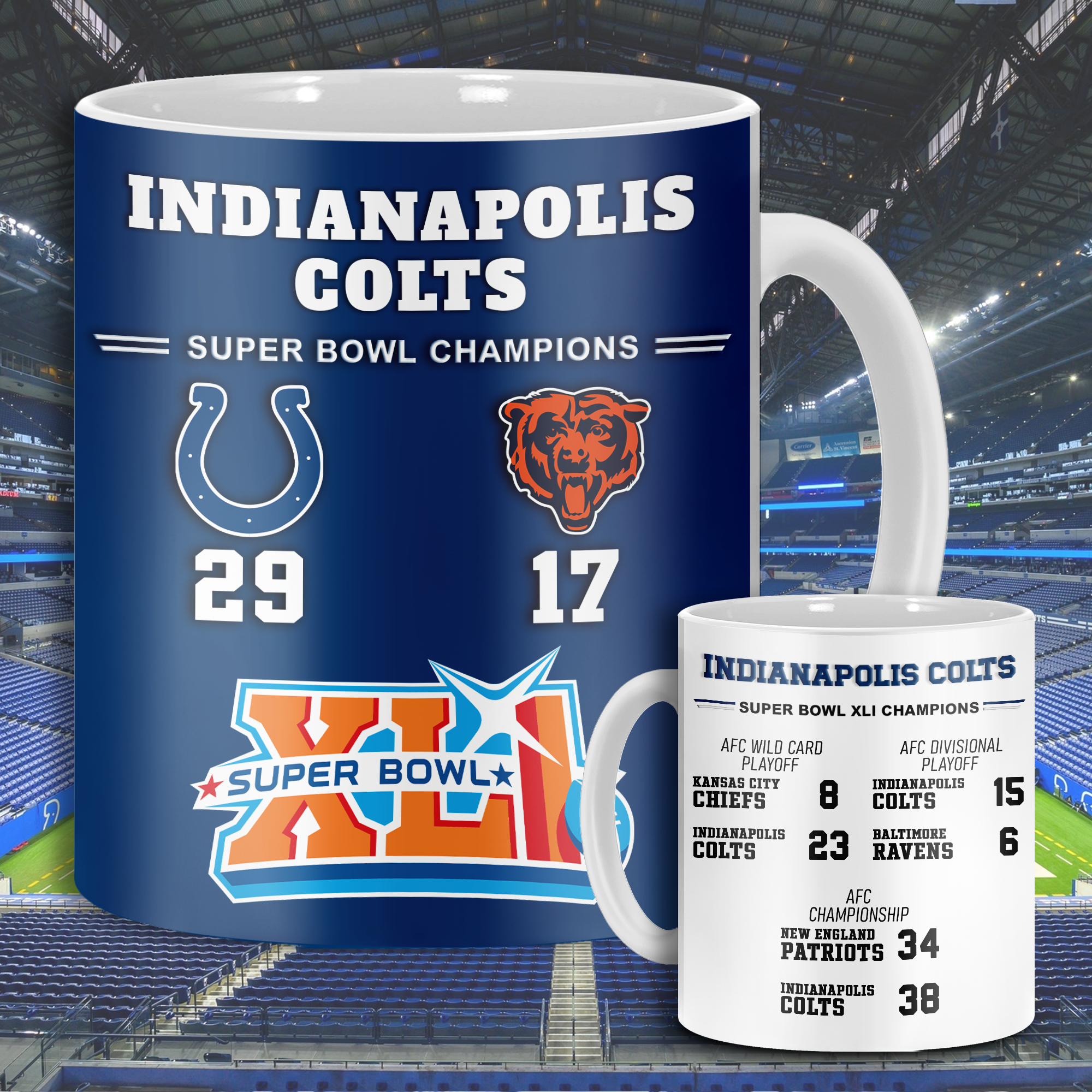 Indianapolis Colts Super Bowl XLI Mug PT68603