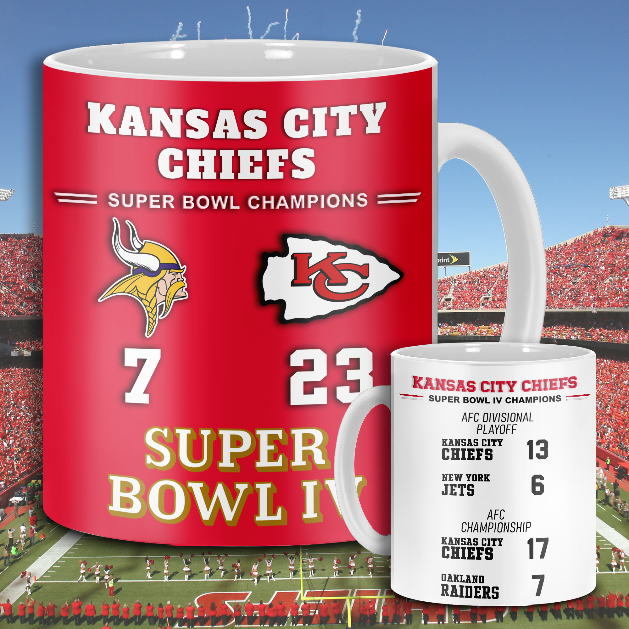 Kansas City Chiefs Super Bowl IV Mug PT68604