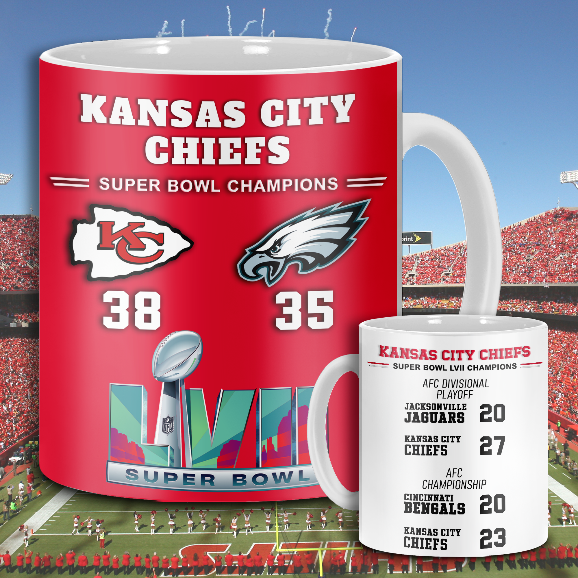 Kansas City Chiefs Super Bowl LVII Mug PT68606