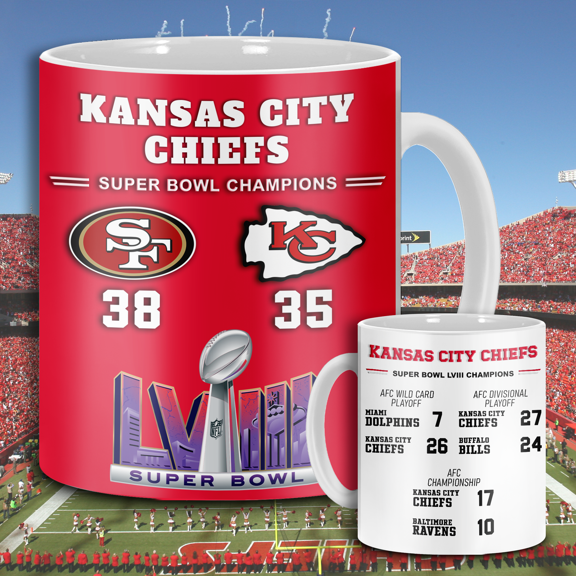Kansas City Chiefs Super Bowl LVIII Mug PT68607